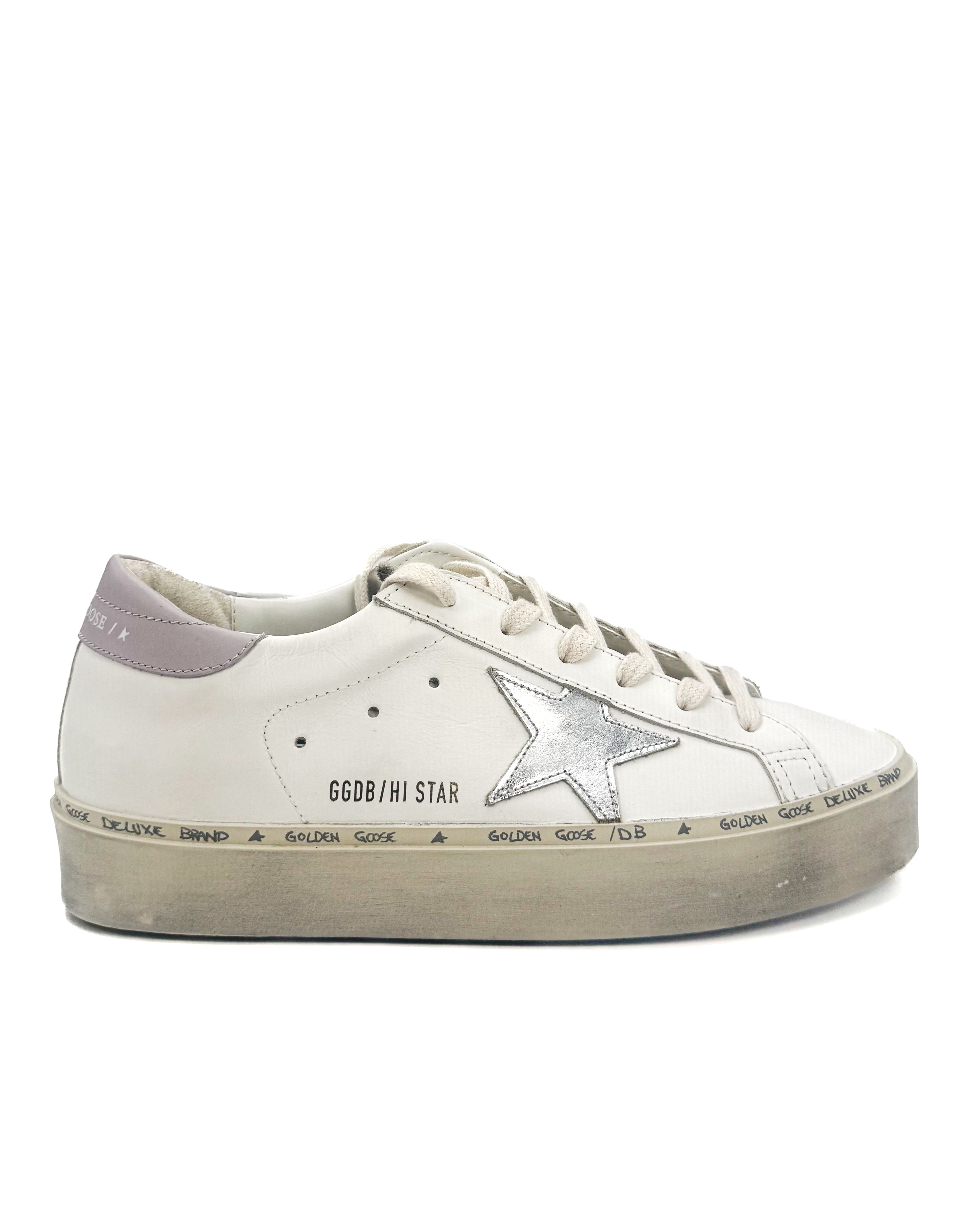 GOLDEN GOOSE - HI -STAR WHITE/SILVER/LILAC