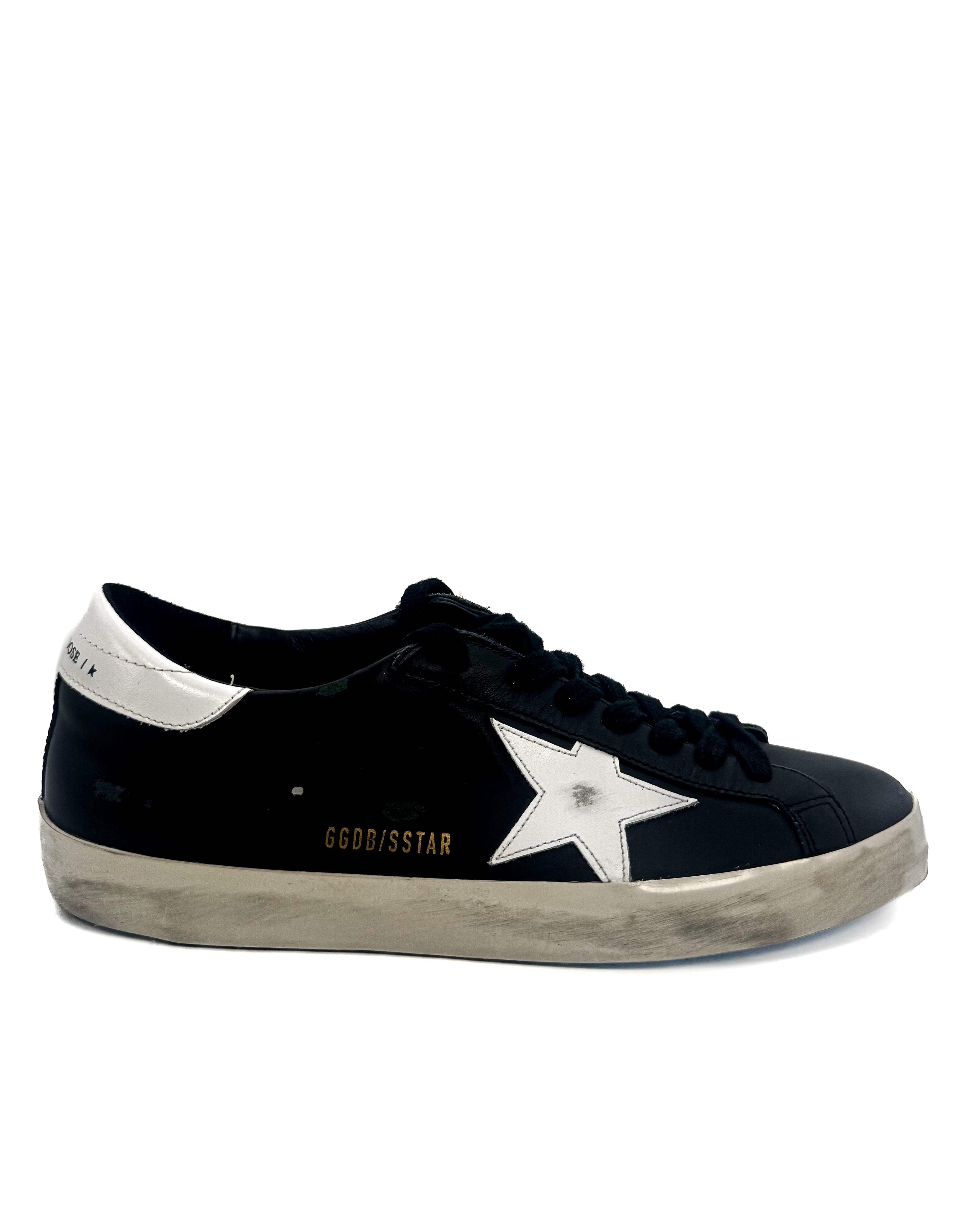 GOLDEN GOOSE - SUPER - STAR BLACK/WHITE