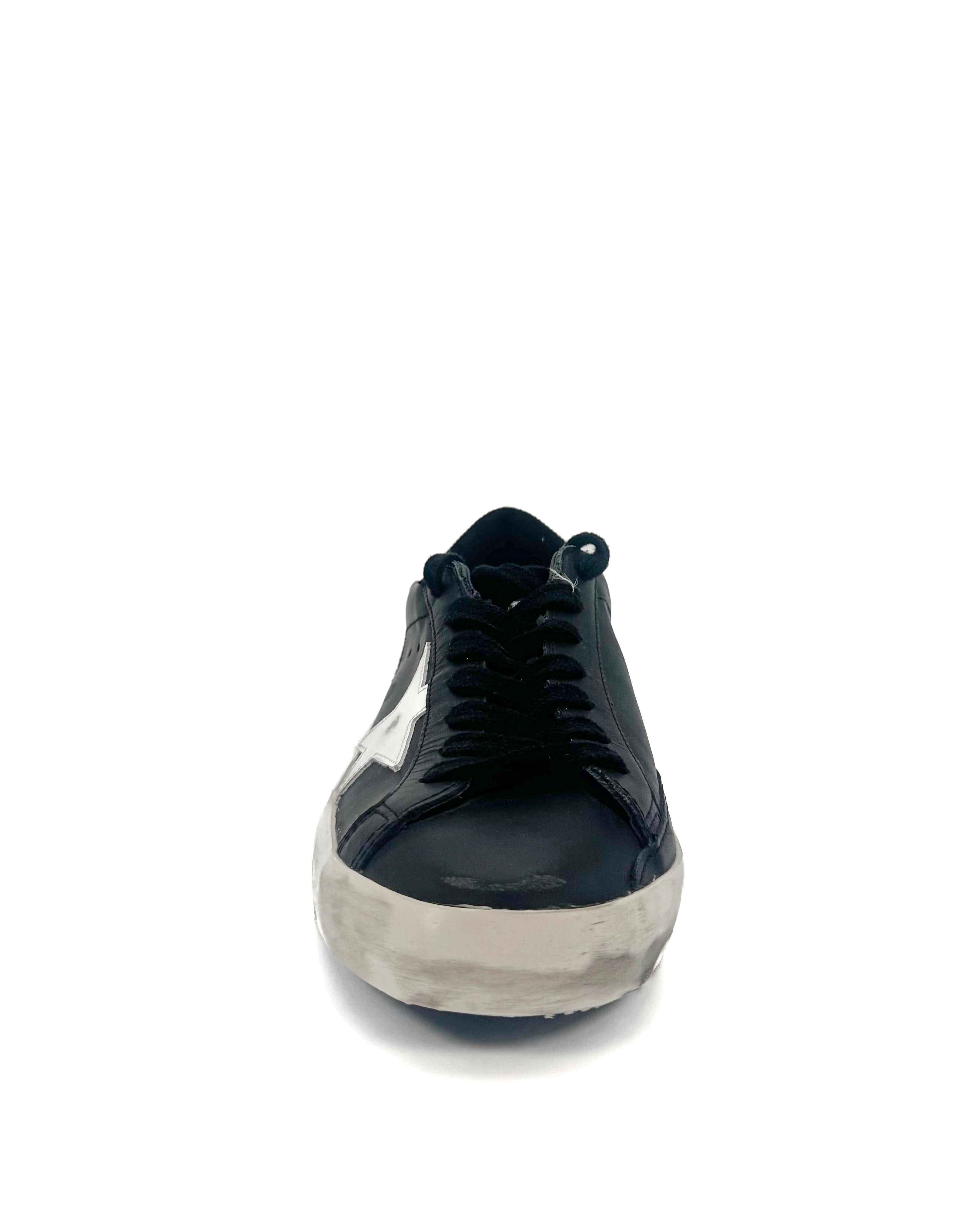 GOLDEN GOOSE - SUPER - STAR BLACK/WHITE
