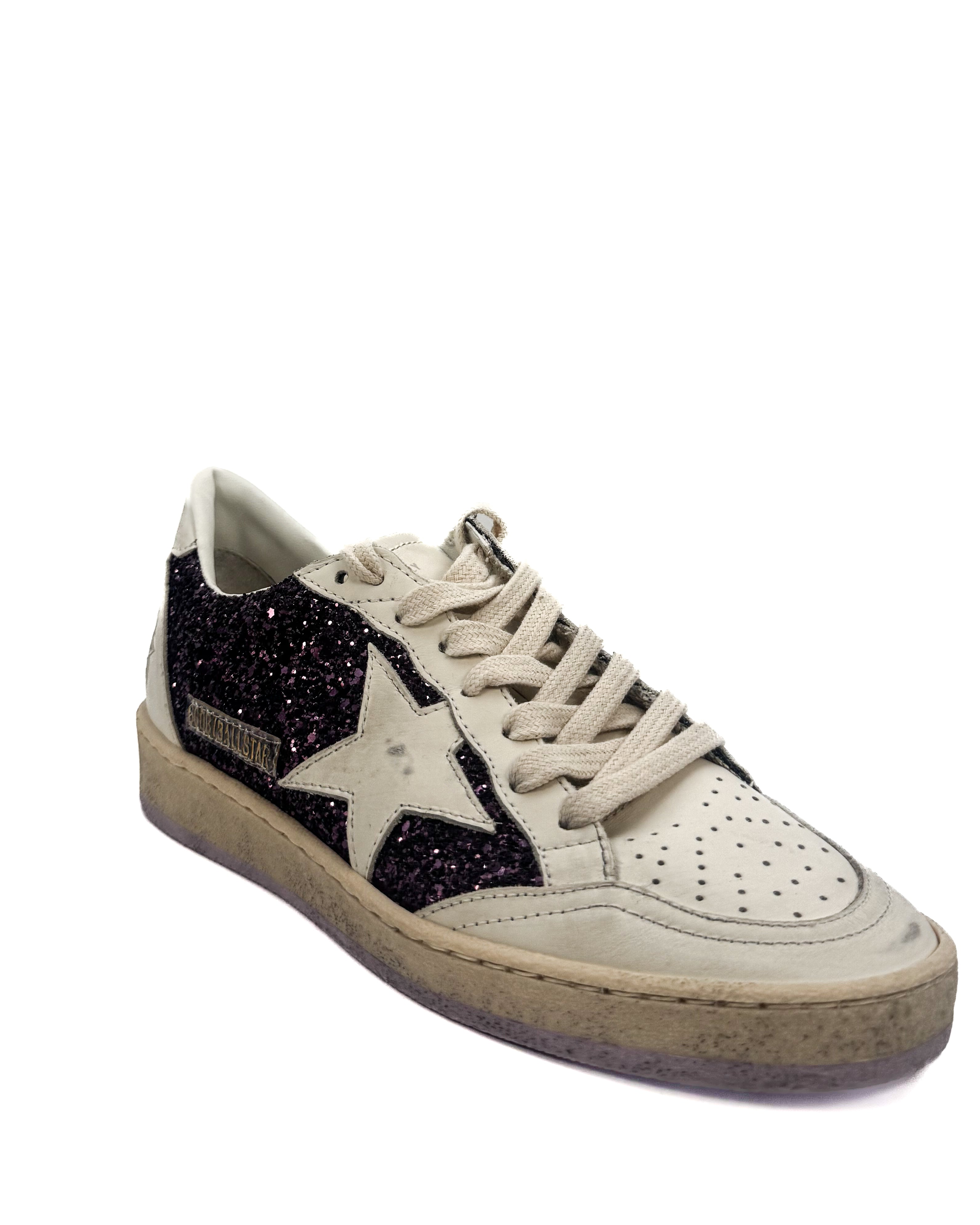 GOLDEN GOOSE - BALL STAR PURPLE/ WHITE