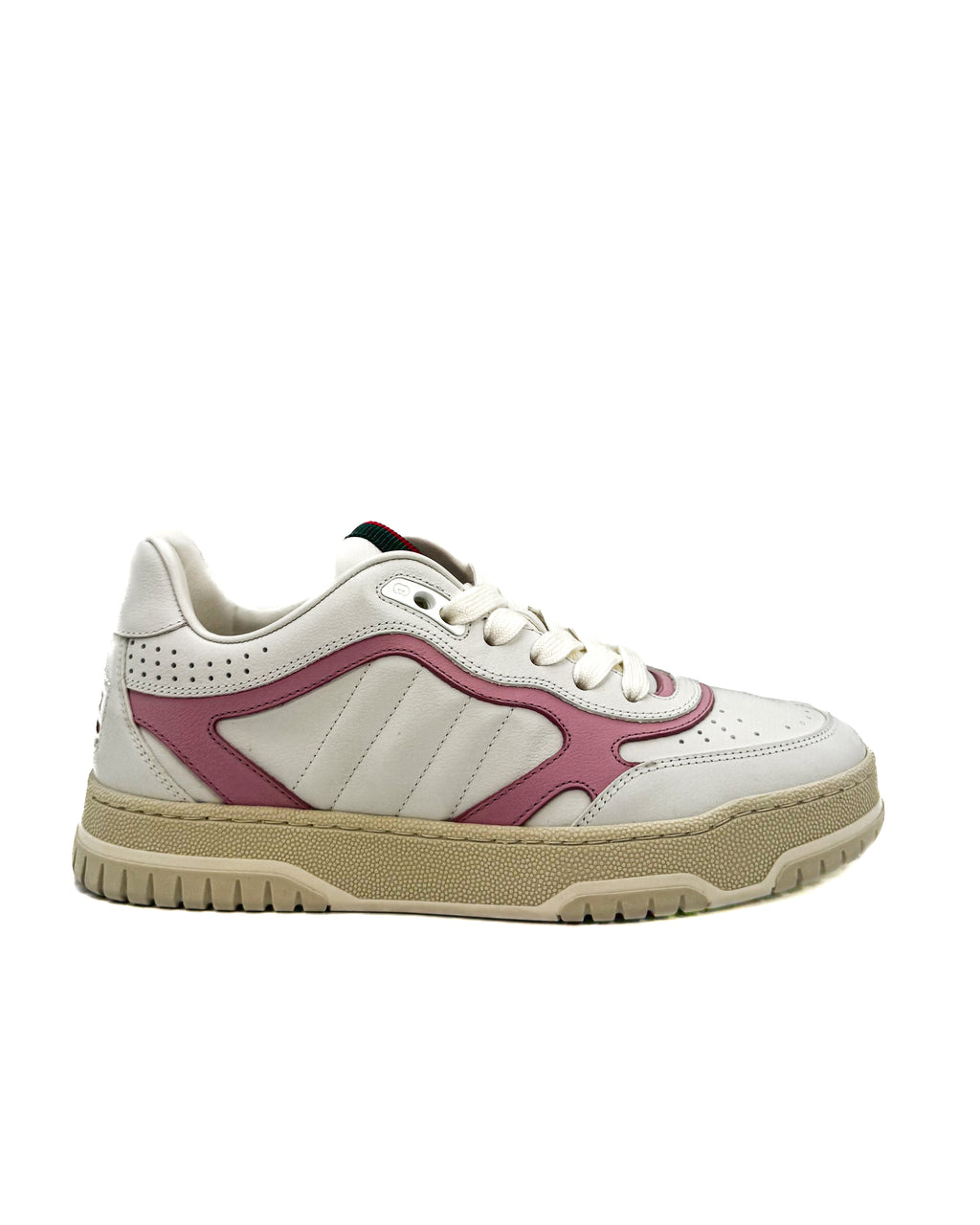 GUCCI - LEATHER UPPER AND RU PINK/WITHE