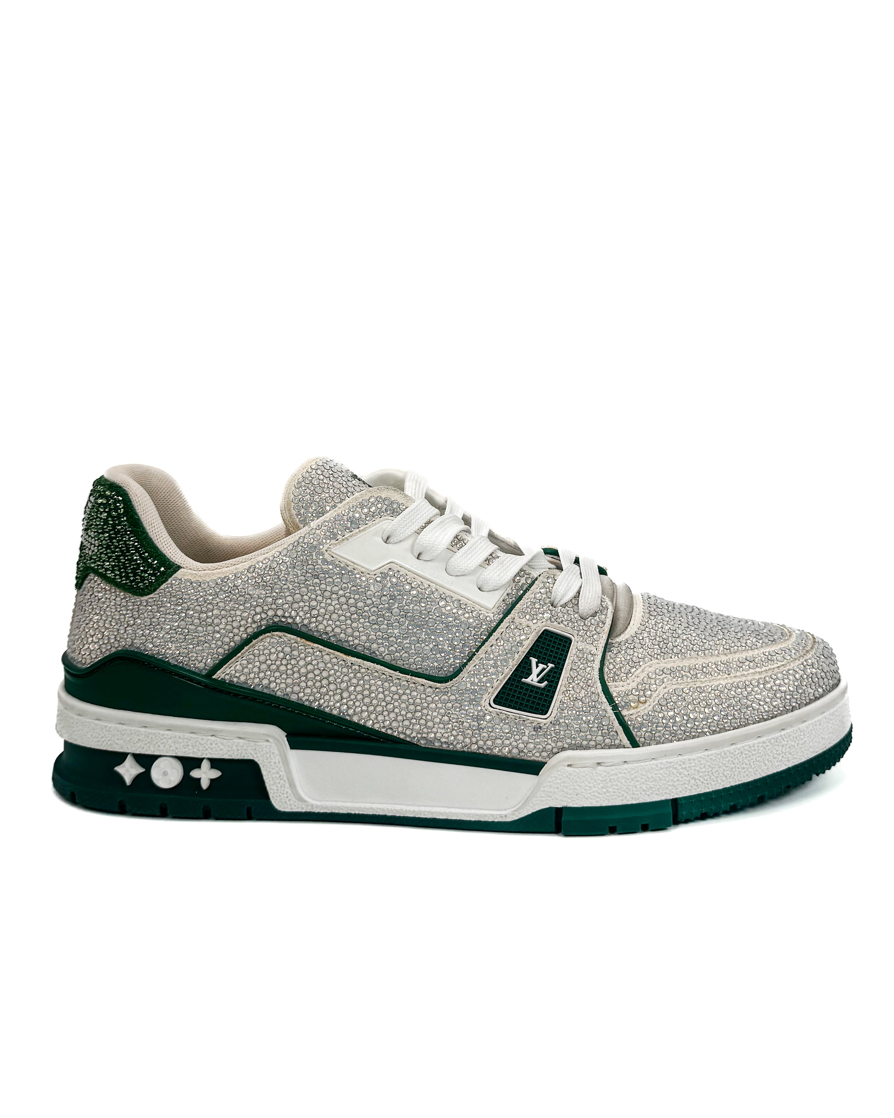 LOUIS VUITTON - TRAINER GREEN STRASS GREEN/CRYSTAL