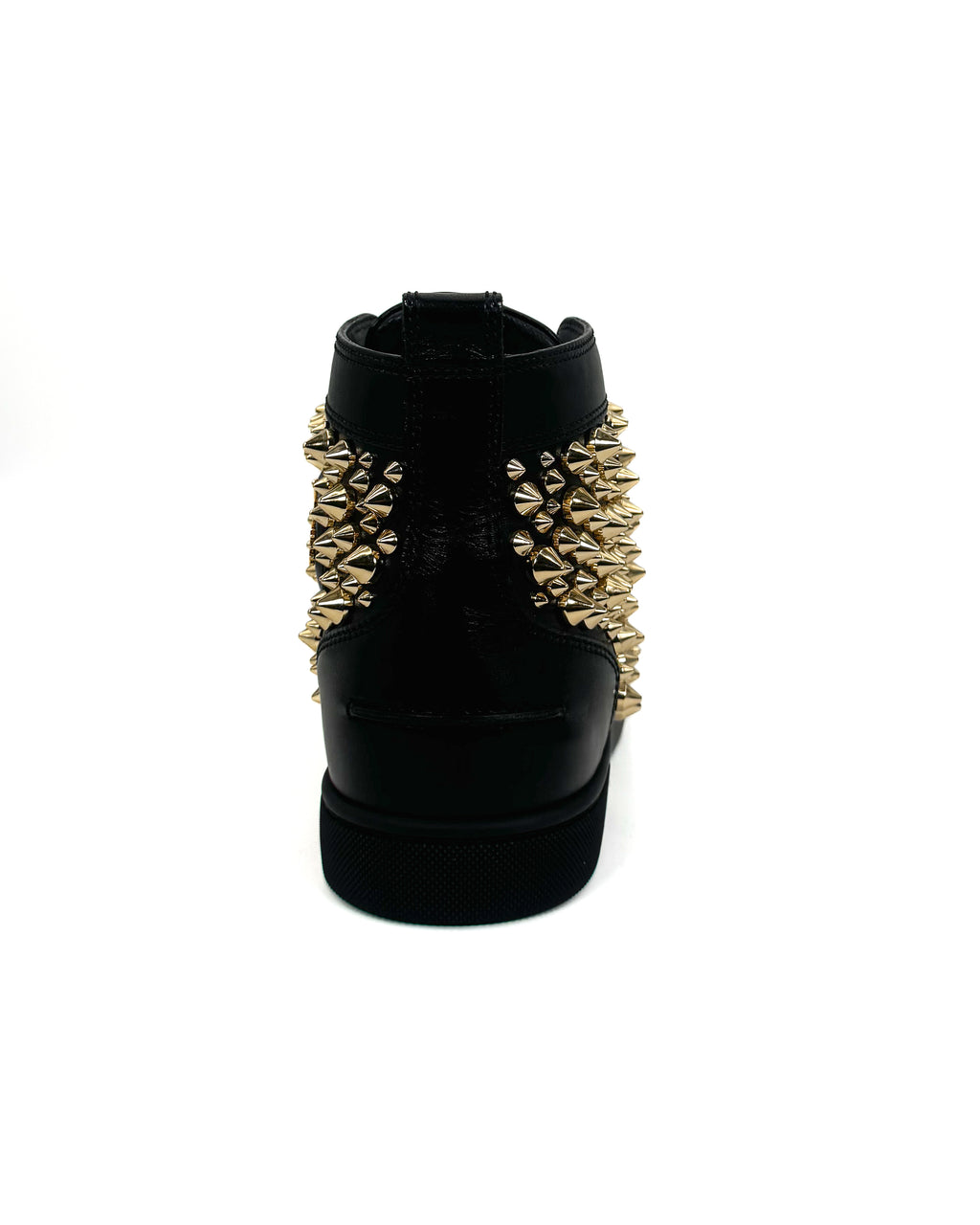 CHRISTIAN LOUBOUTIN - LOUIS SPIKES 2002 N FLAT BLANCO/DORADO
