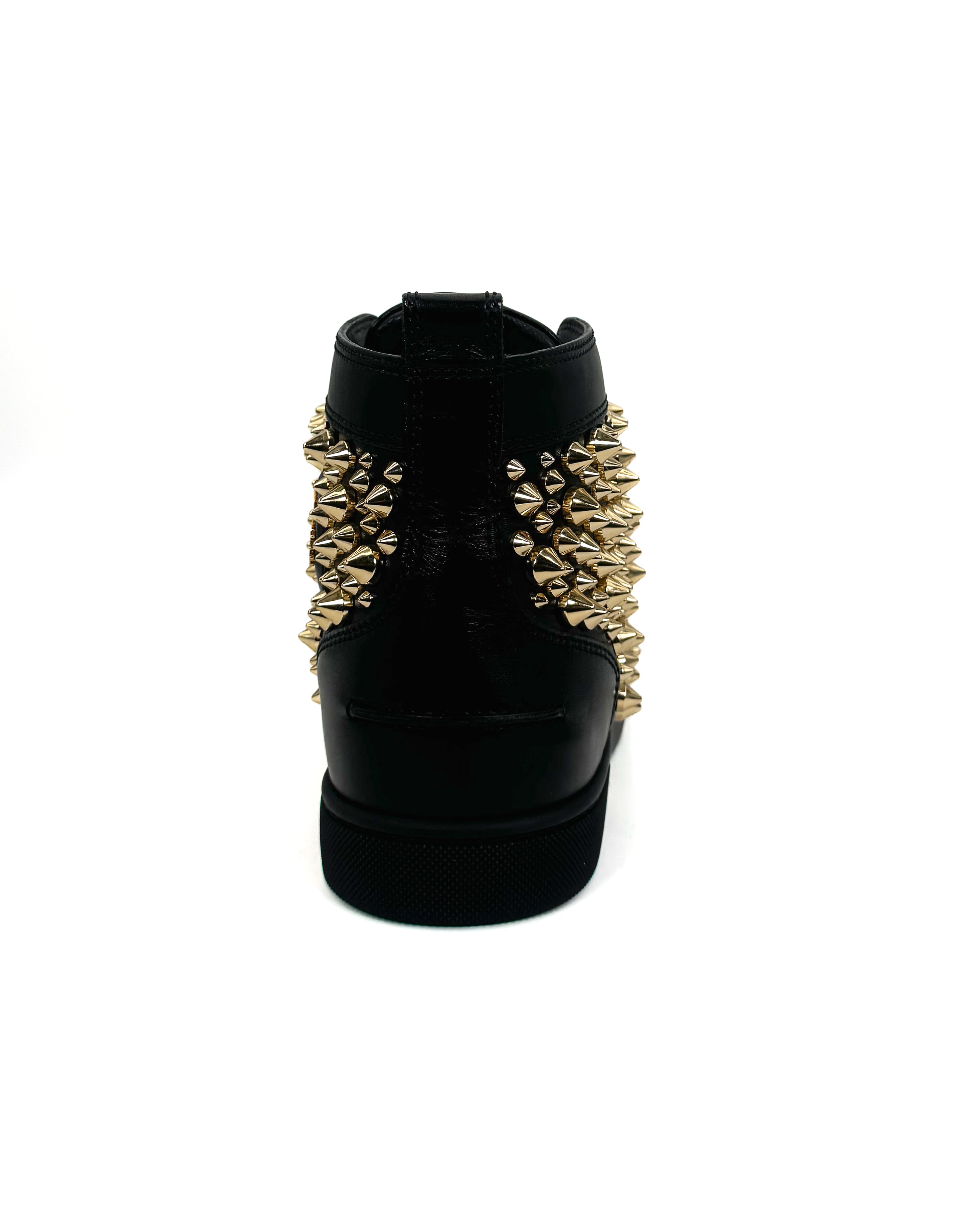 CHRISTIAN LOUBOUTIN - LOUIS SPIKES 2002 N FLAT BLANCO/DORADO