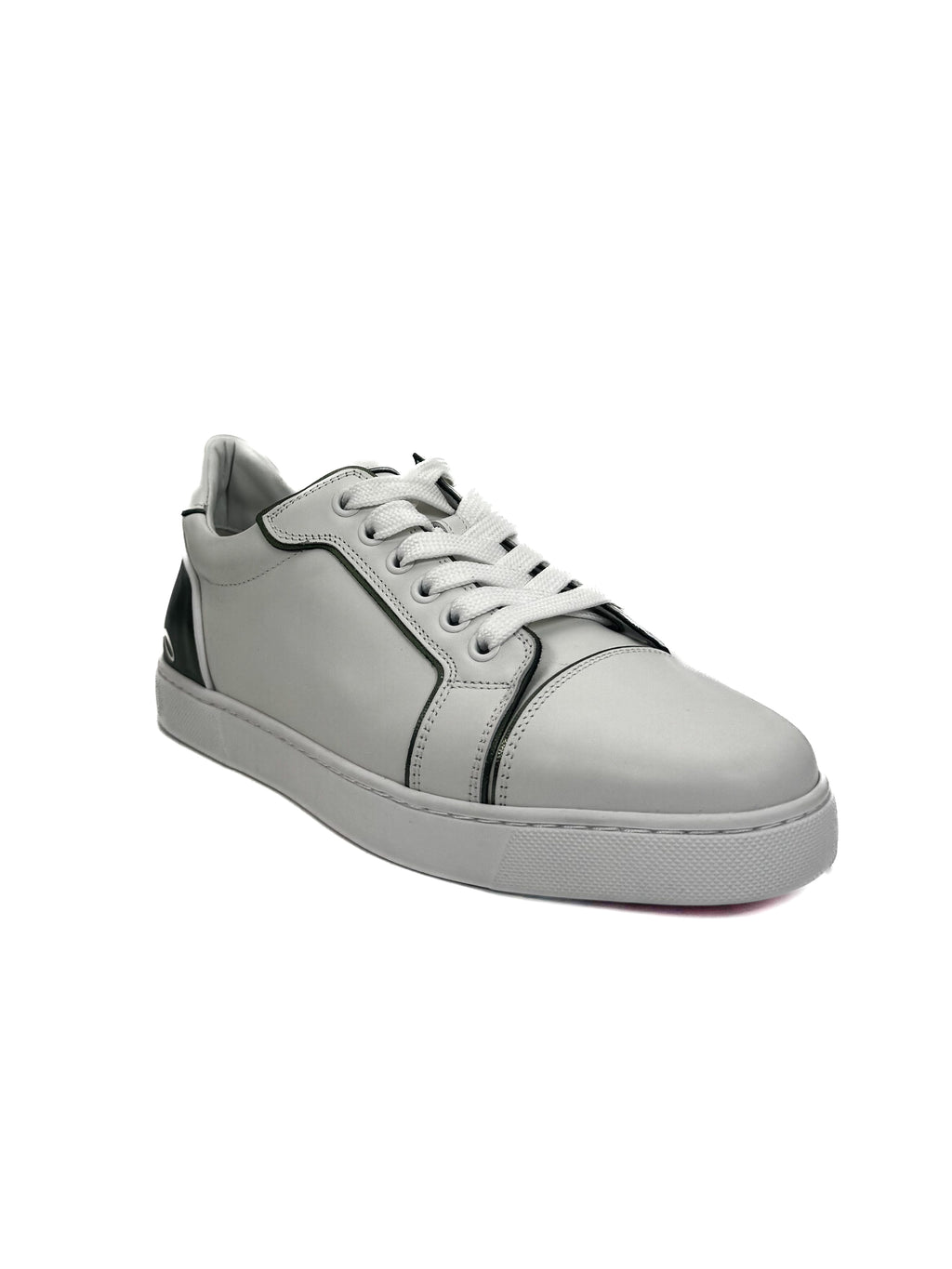 CHRISTIAN LOUBOUTIN - FUN VIEIRA FLAT BIANCO/VERTLAINE