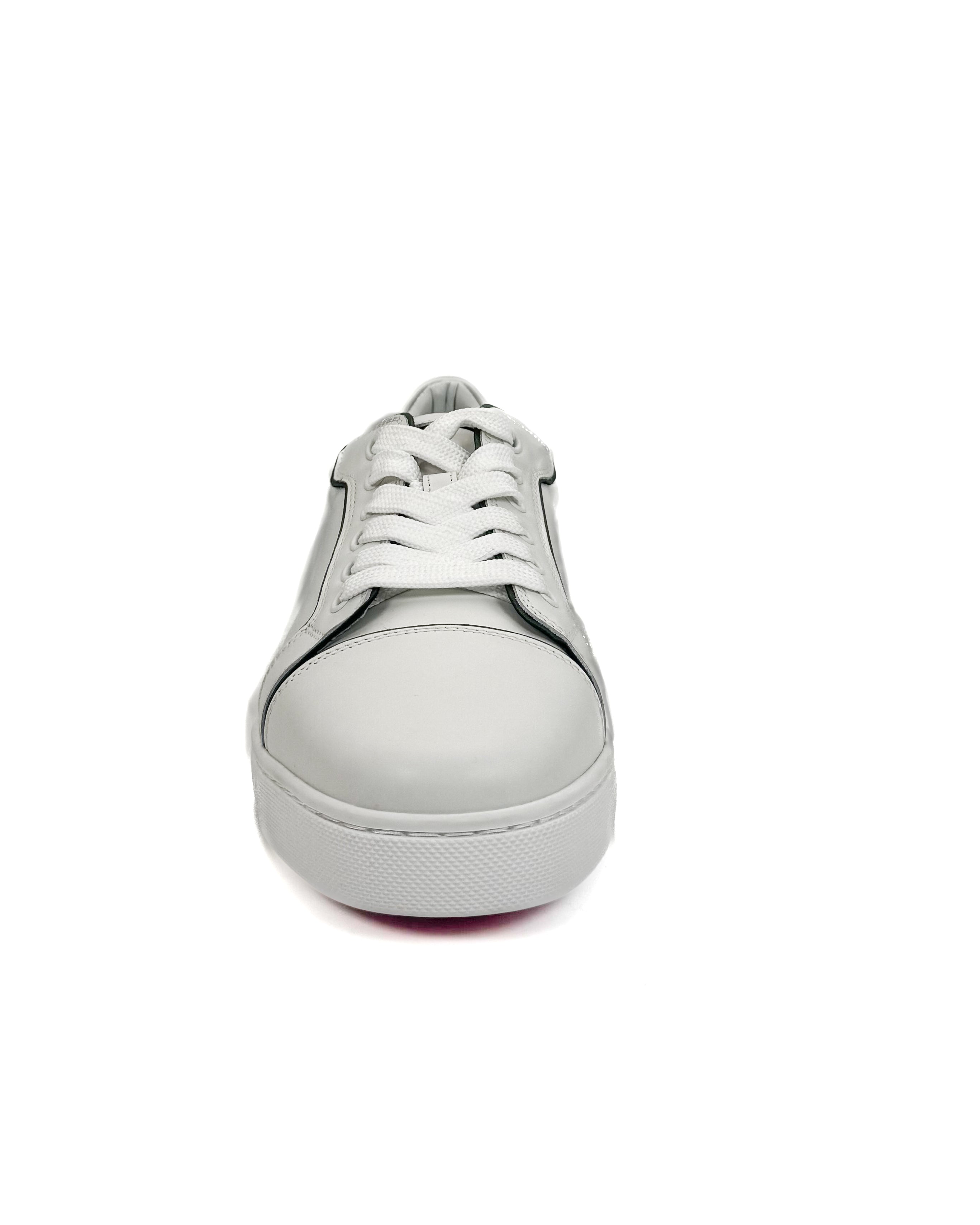 CHRISTIAN LOUBOUTIN - FUN VIEIRA FLAT BIANCO/VERTLAINE