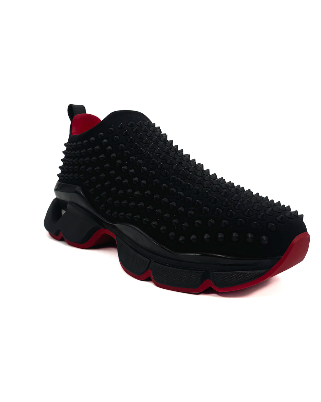 CHRISTIAN LOUBOUTIN - SPIKE-SOCK FLAT NEOPRENE BLACK/BLACK MAT