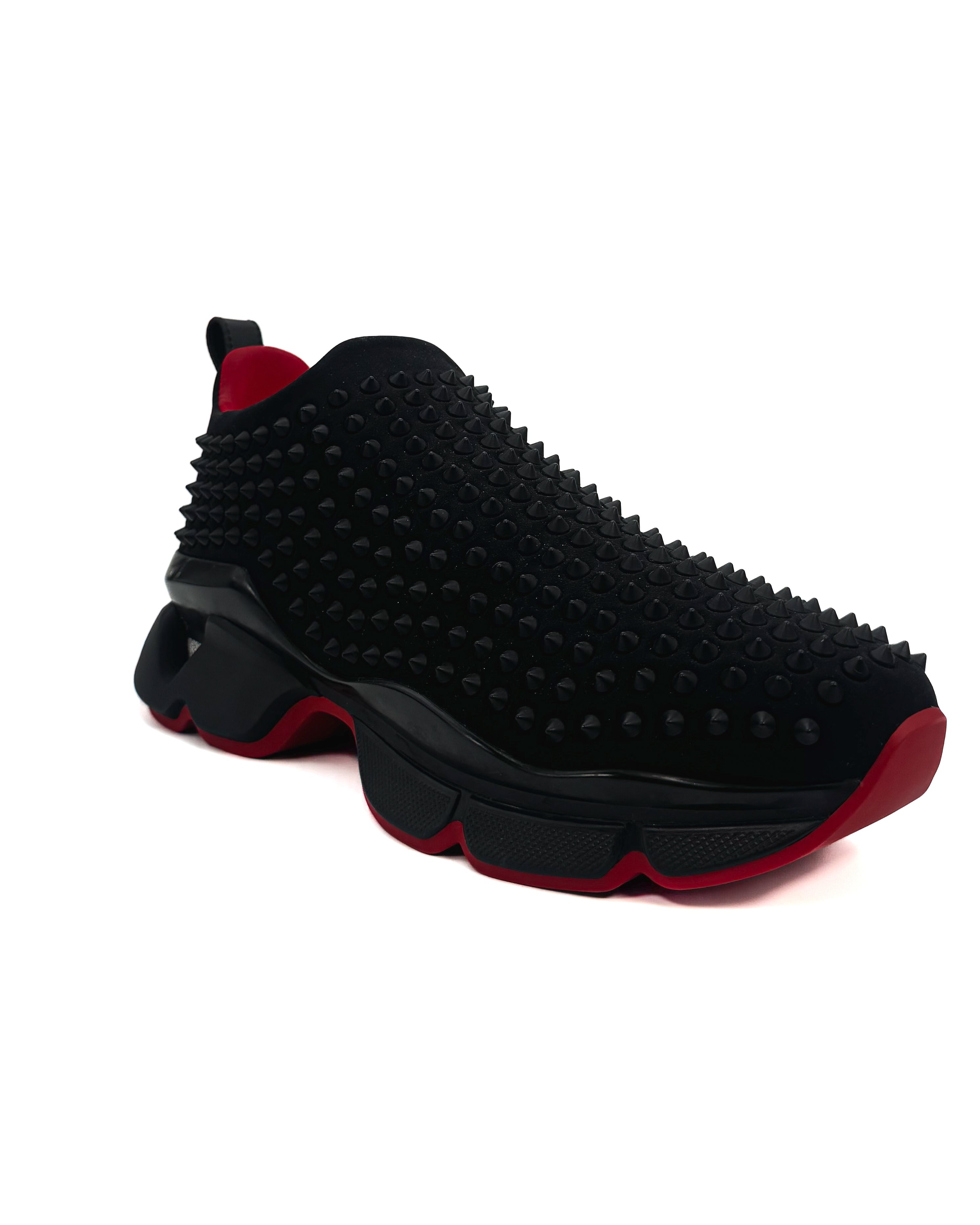 CHRISTIAN LOUBOUTIN - SPIKE-SOCK FLAT NEOPRENE BLACK/BLACK MAT