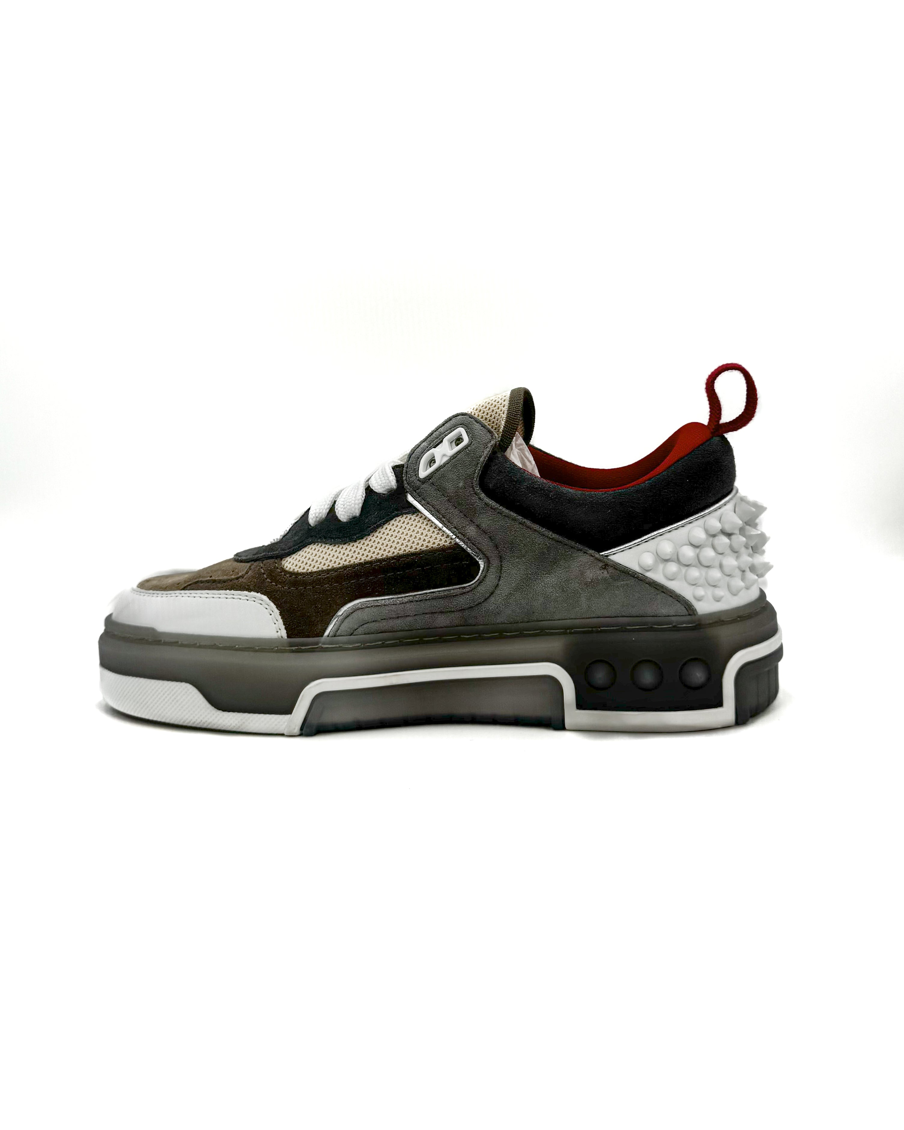 CHRISTIAN LOUBOUTIN - ASTROLOUBI DONNA FLAT SAHARIENNE/SMOKE GREY