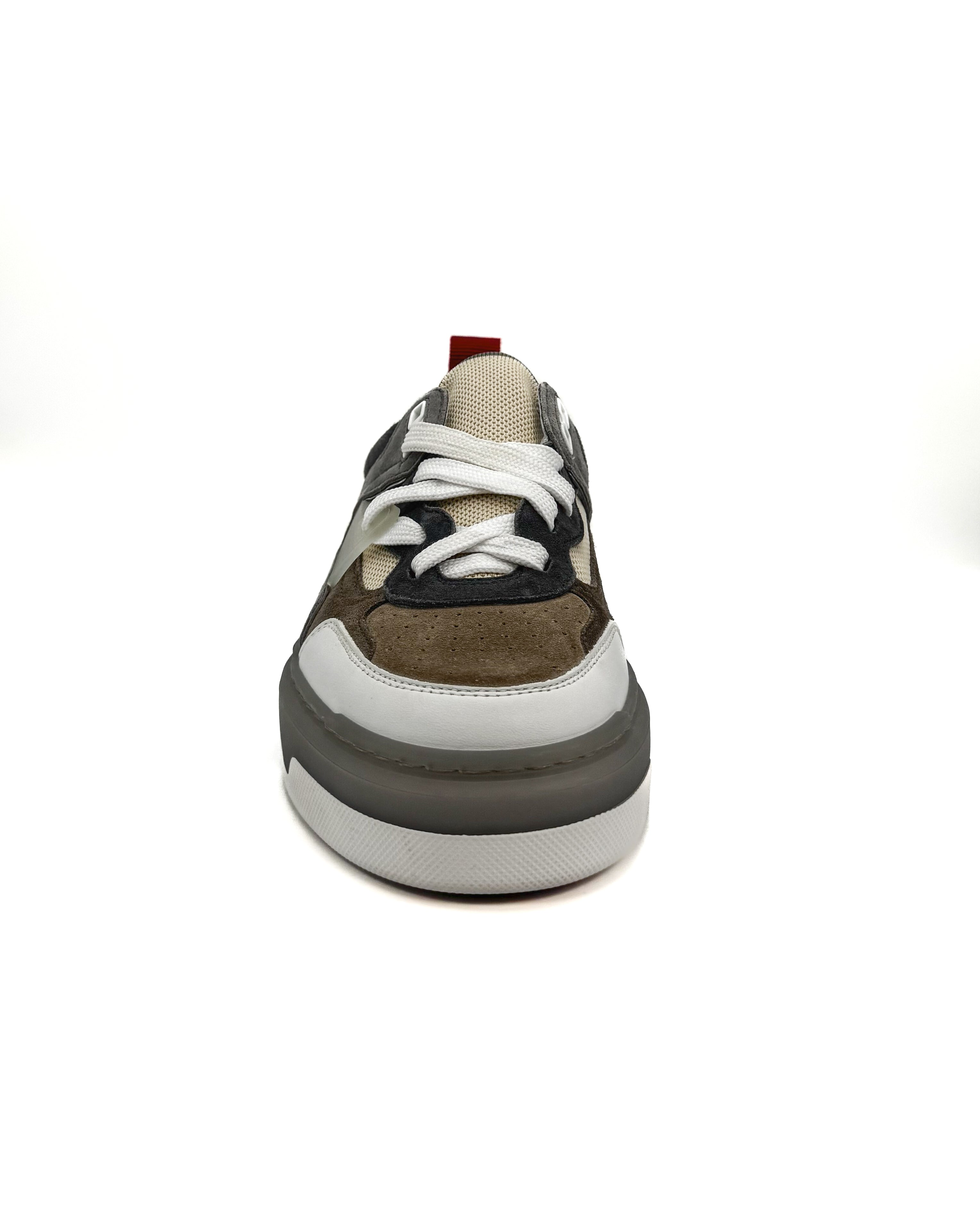 CHRISTIAN LOUBOUTIN - ASTROLOUBI DONNA FLAT SAHARIENNE/SMOKE GREY