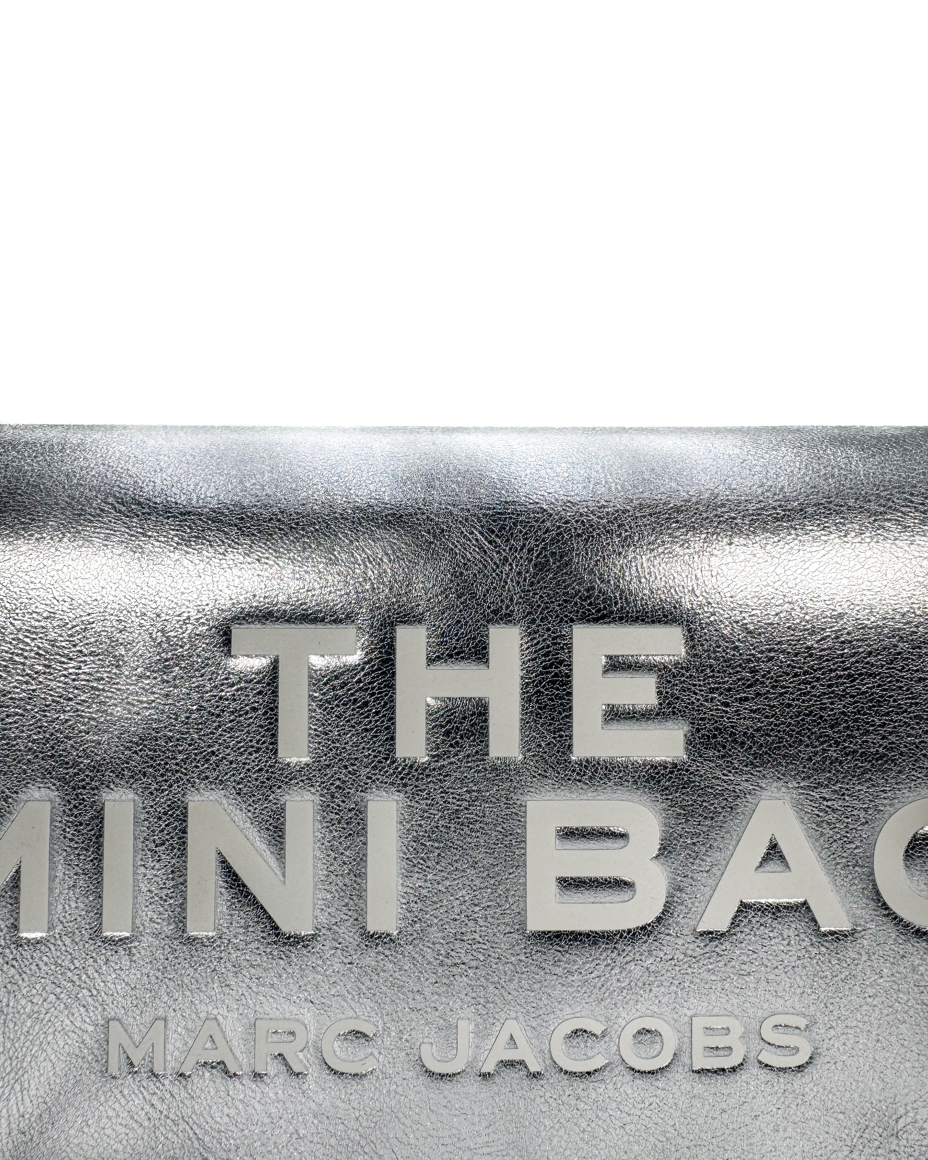 MARC JACOBS - THE J MARC MINI BAG SILVER