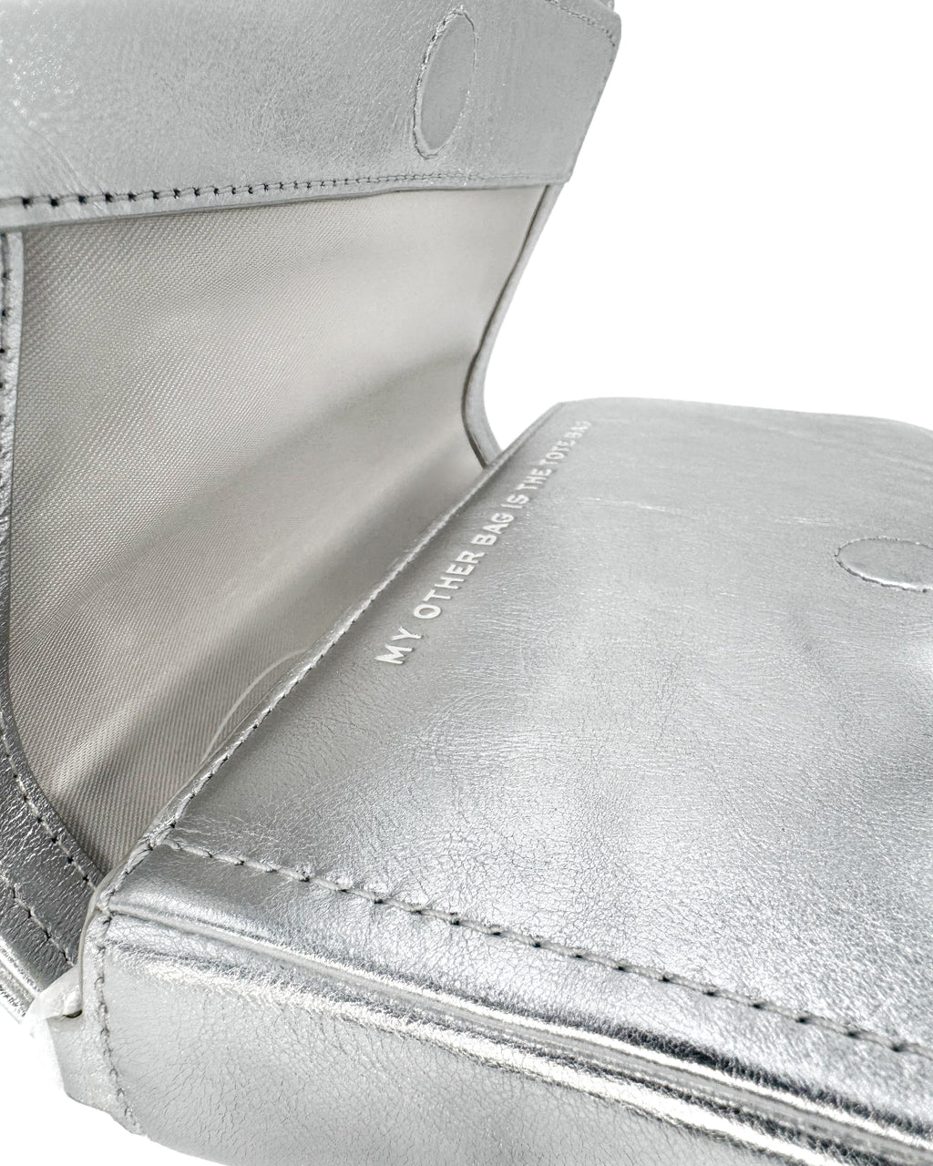 MARC JACOBS - THE J MARC MINI BAG SILVER