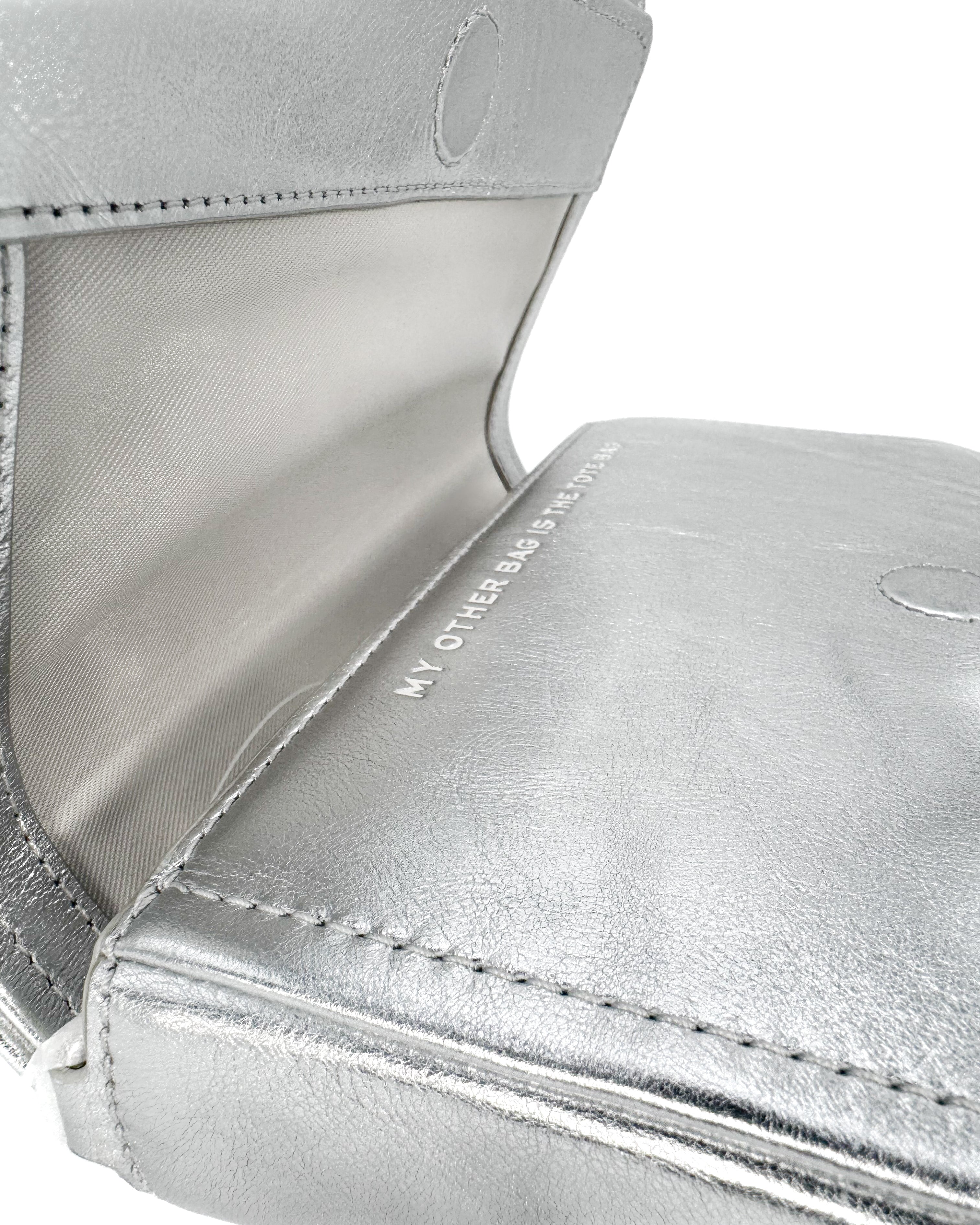 MARC JACOBS - THE J MARC MINI BAG SILVER