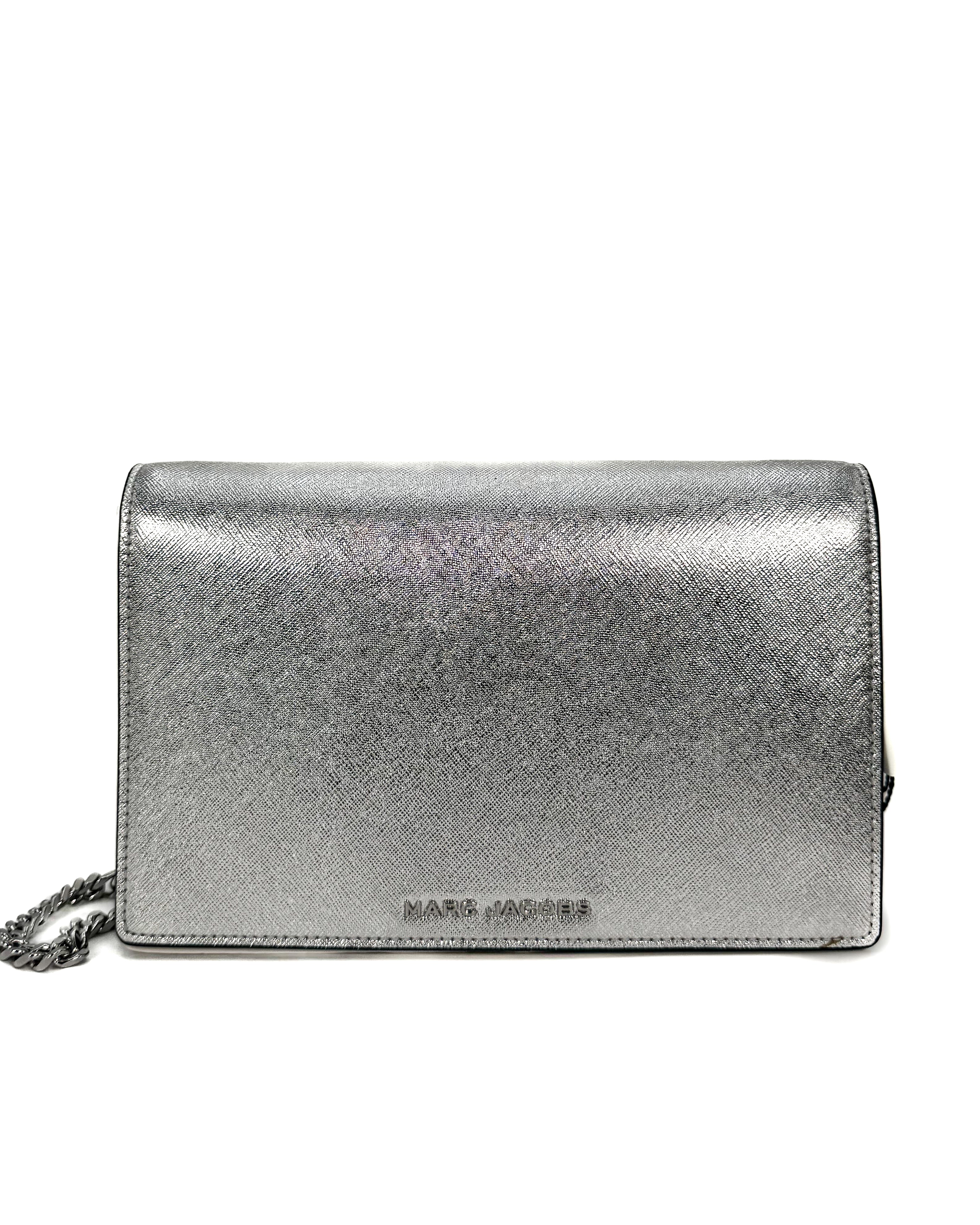 MARC JACOBS - THE CHAIN WALLET SILVER