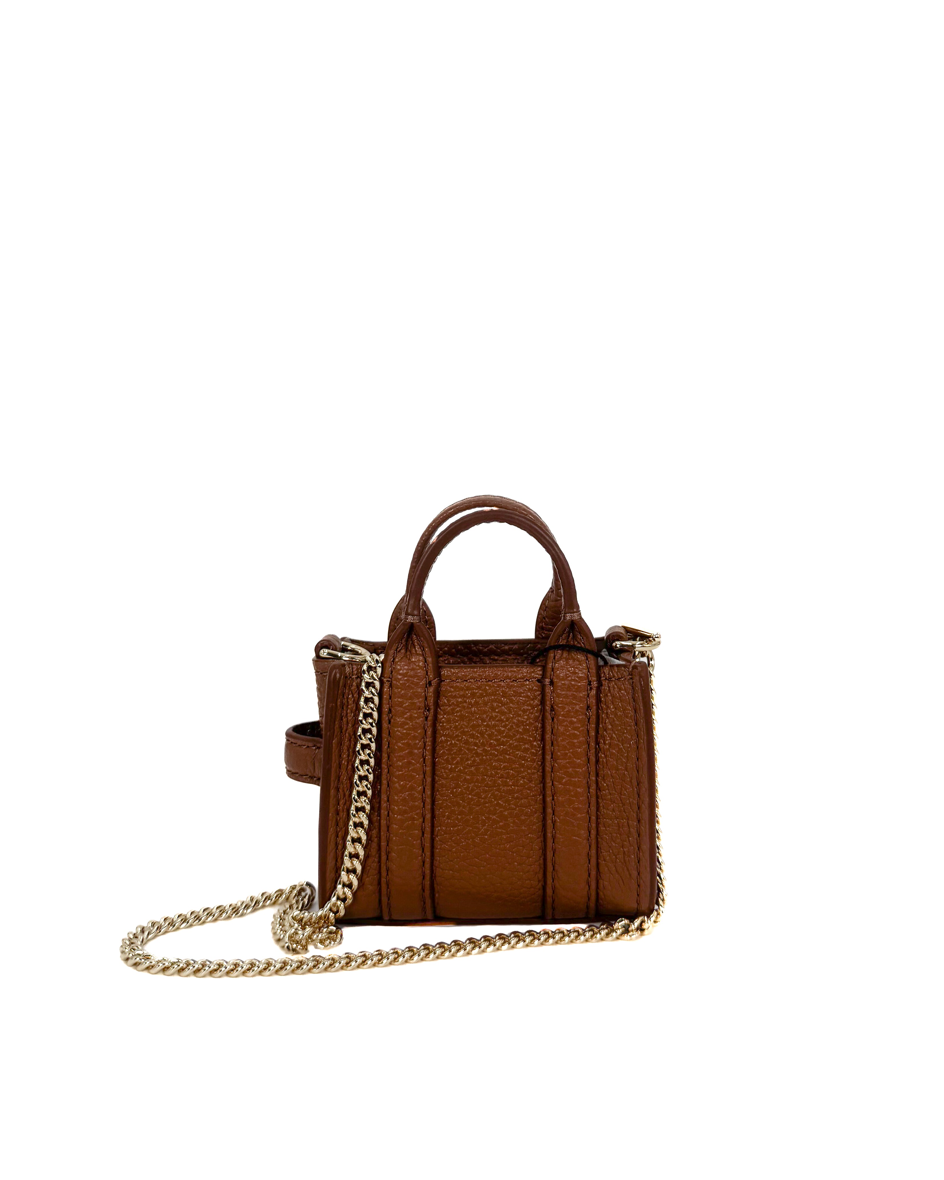 MARC JACOBS - THE MINI TOTE BAG THE LEATHER ARGAN OIL