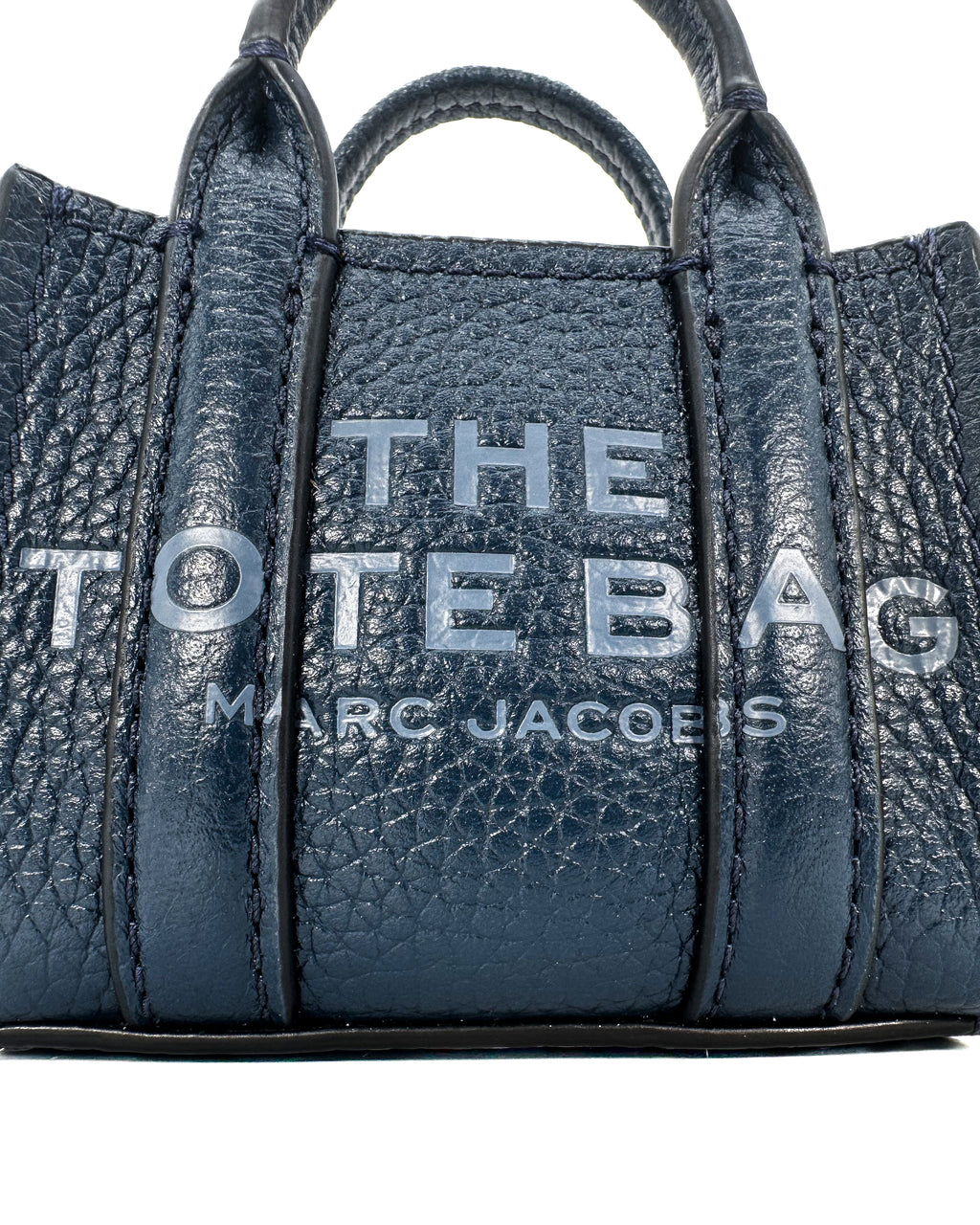 MARC JACOBS - THE MINI TOTE BAG THE LEATHER BLUE SEA 426