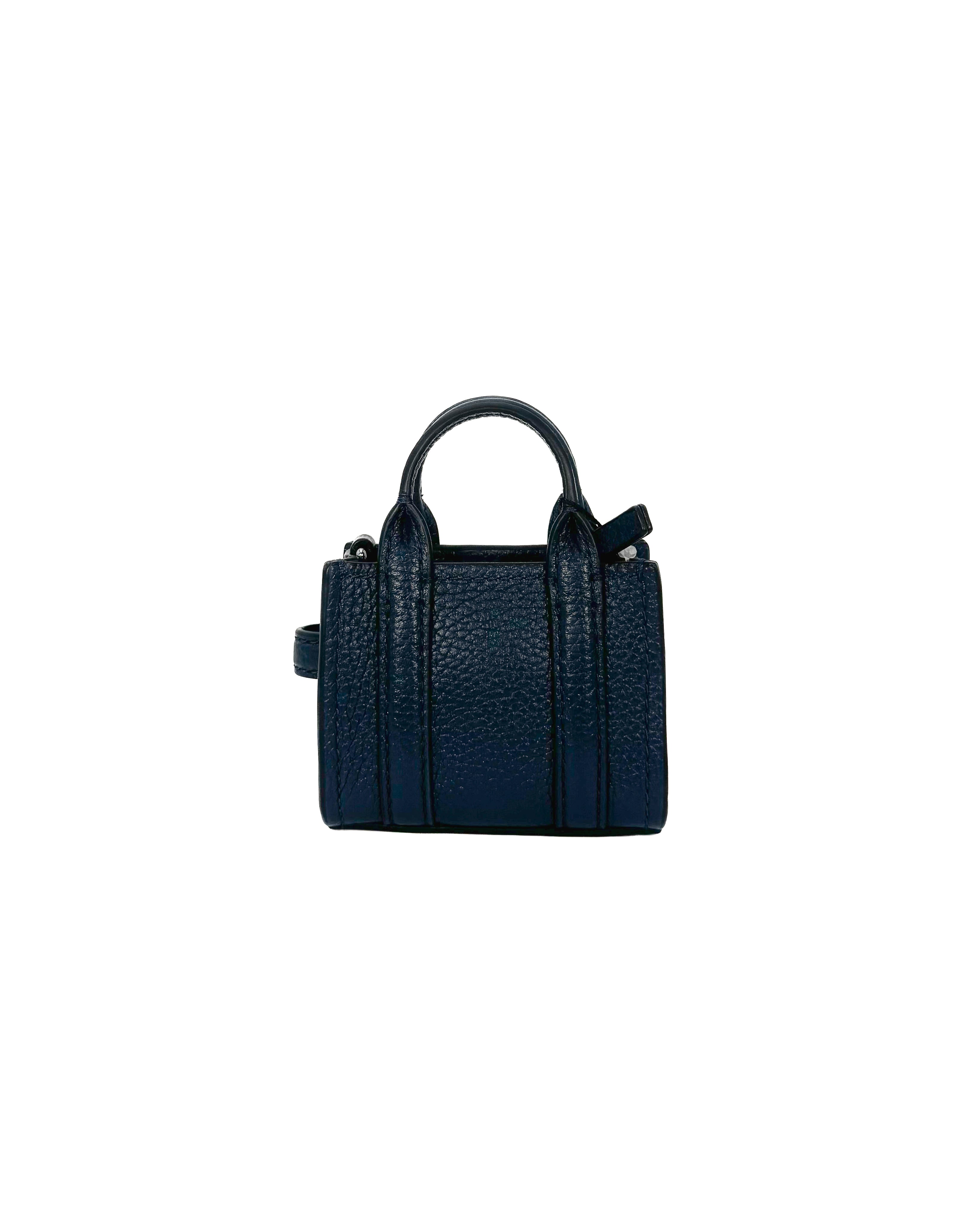 MARC JACOBS - THE MINI TOTE BAG THE LEATHER BLUE SEA 426