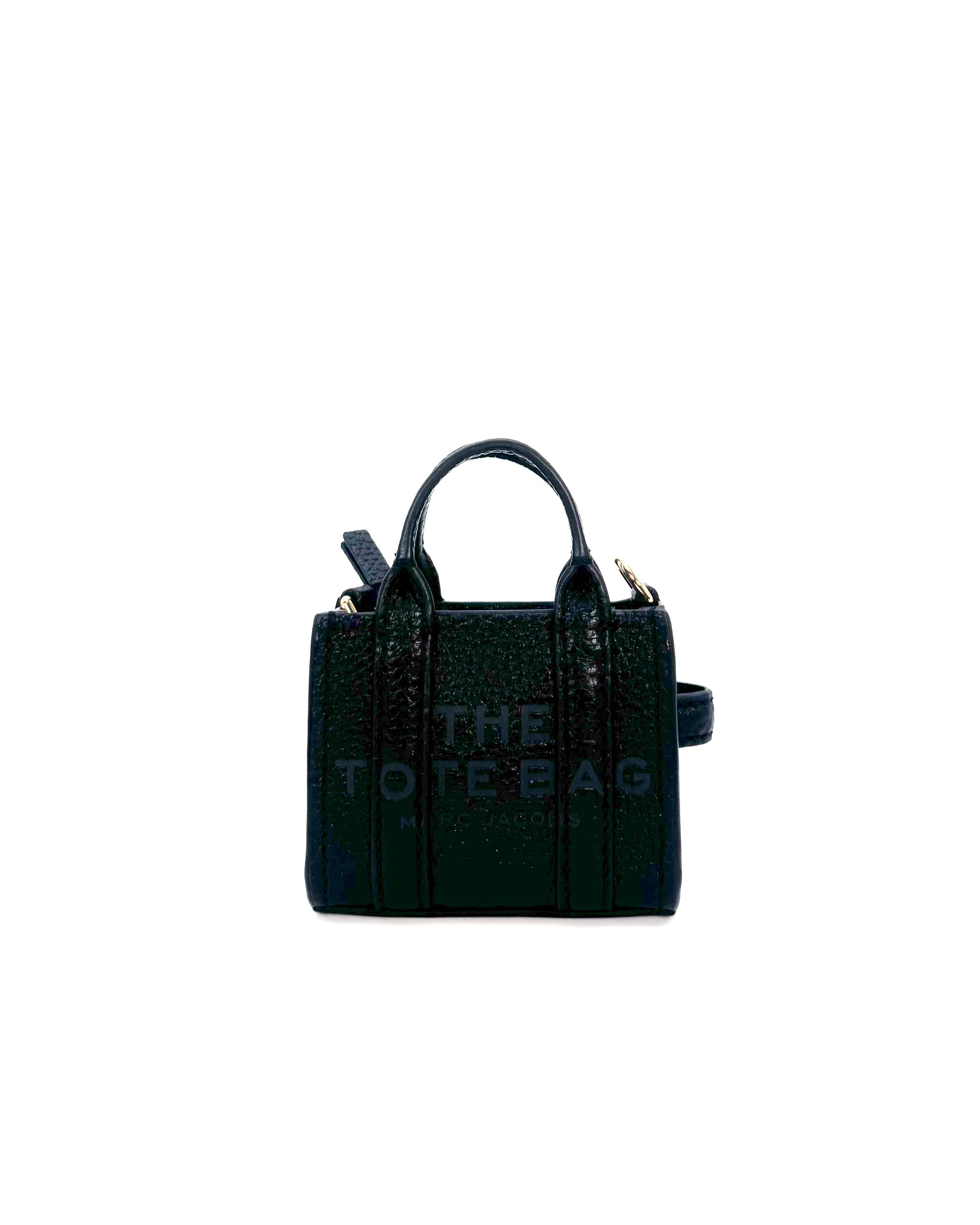 MARC JACOBS - THE MINI TOTE BAG THE LEATHER BLACK 001