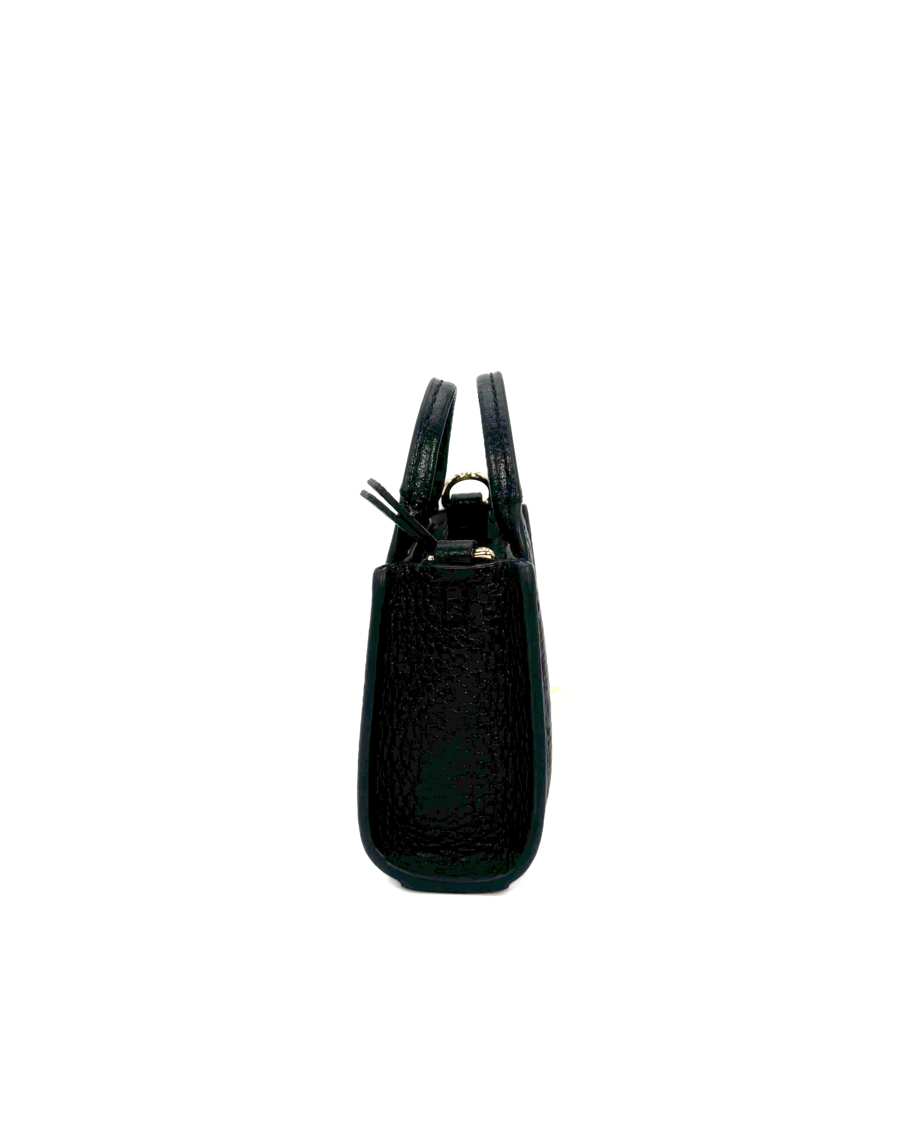 MARC JACOBS - THE MINI TOTE BAG THE LEATHER BLACK 001