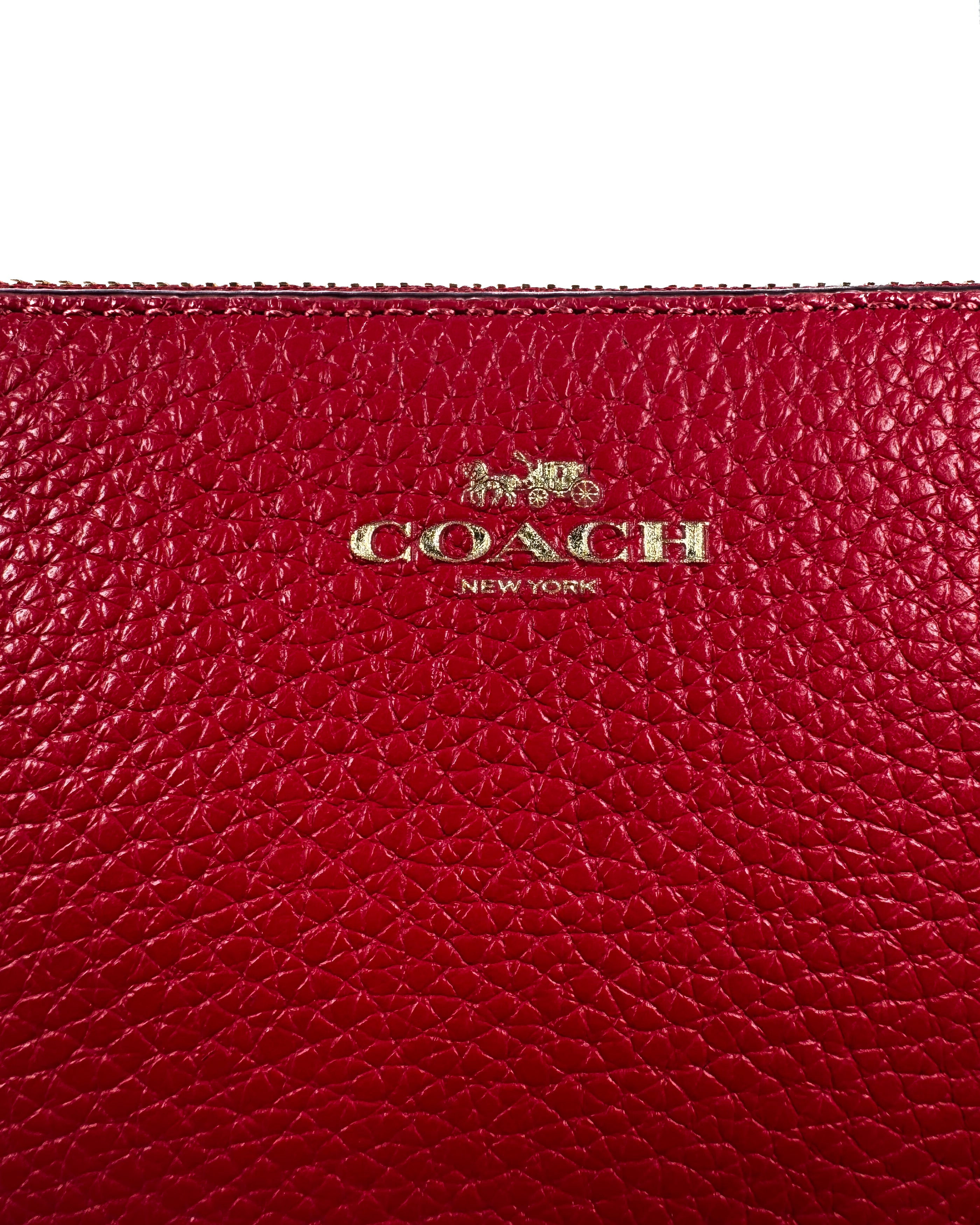 COACH - CBLK DBLE CRN ZP IM/CHERRY