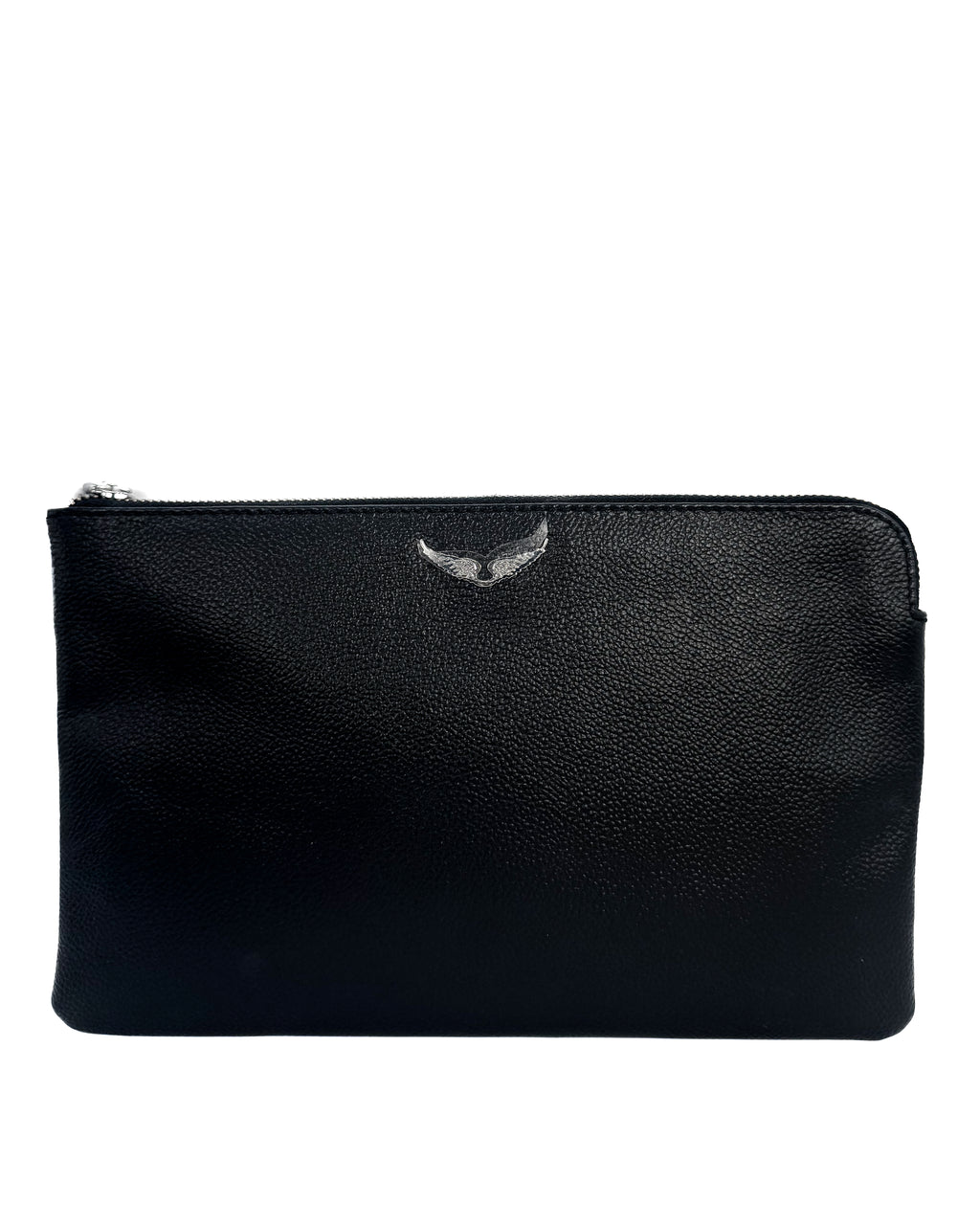 ZADIG & VOLTAIRE - UMA WINGS GRAINED LEATHER BLACK