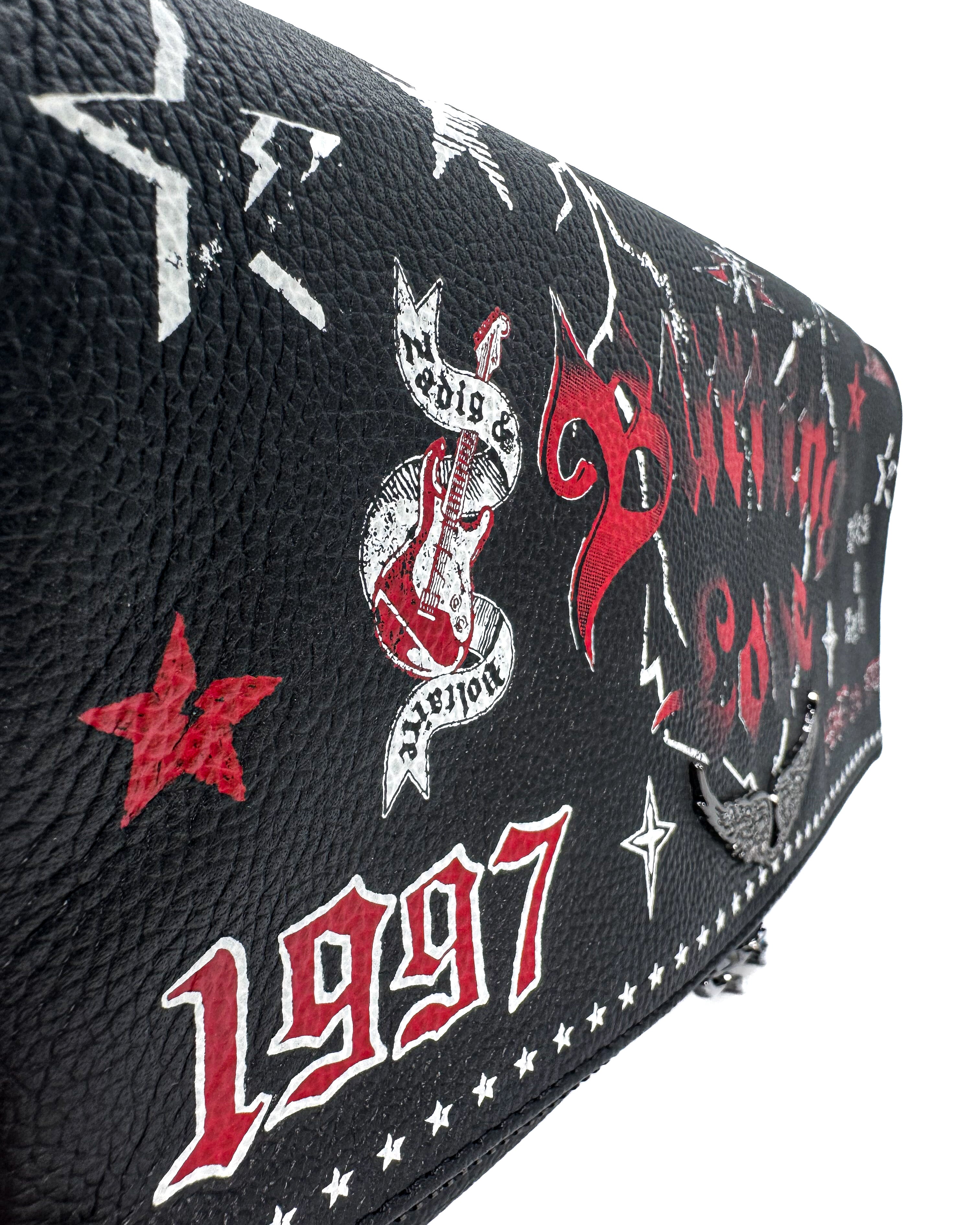 ZADIG & VOLTAIRE - ROCK GRAINED LEATHER PUNK BLACK