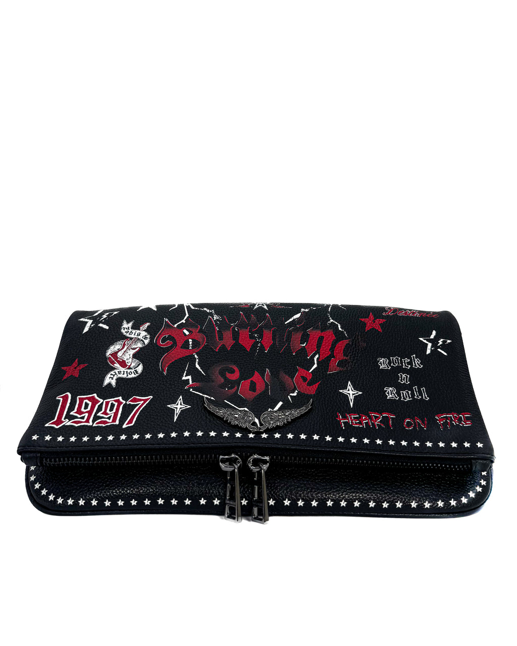 ZADIG & VOLTAIRE - ROCK GRAINED LEATHER PUNK BLACK
