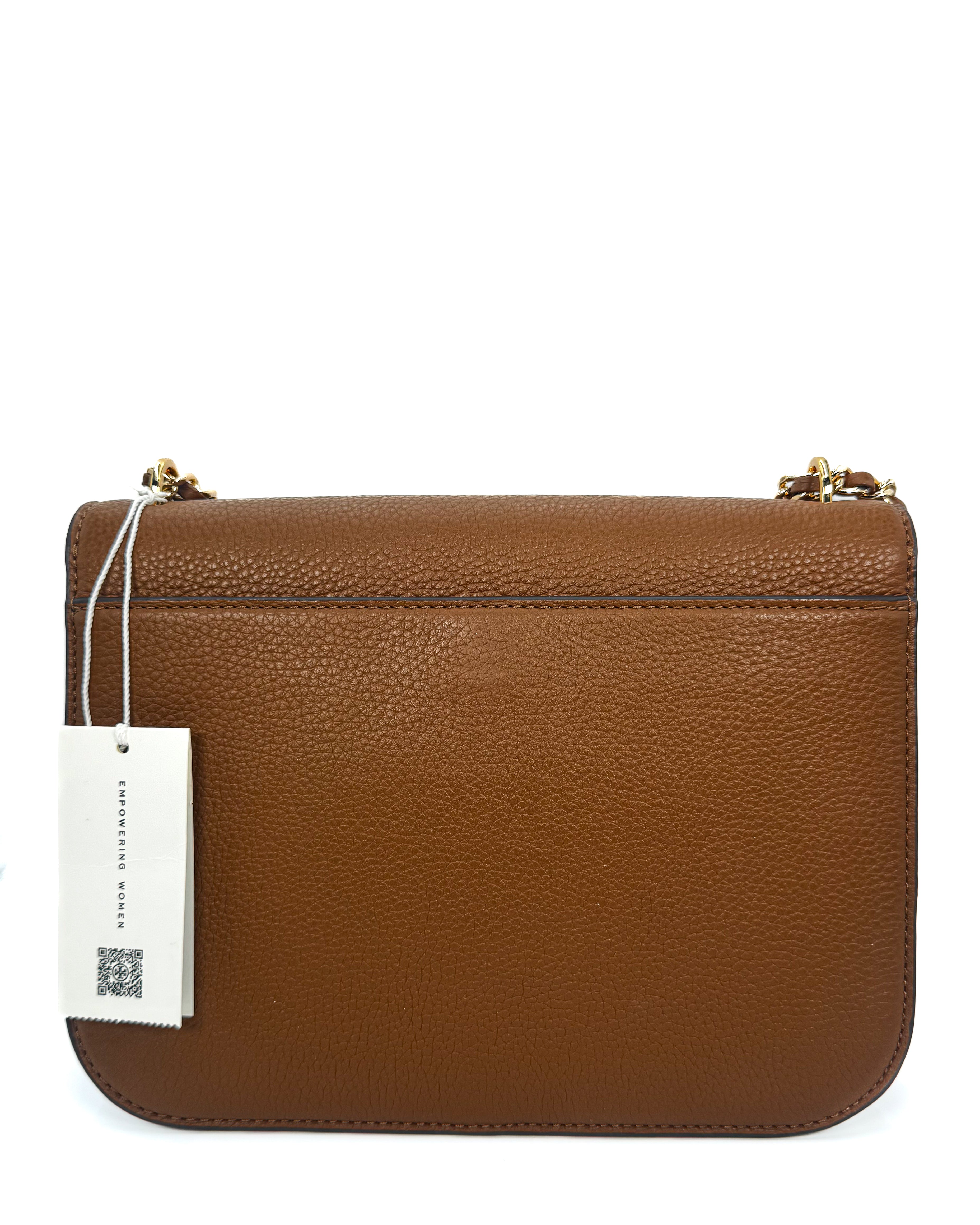 TORY BURCH - BRITTEN MEDIUM MOOSE BROWN