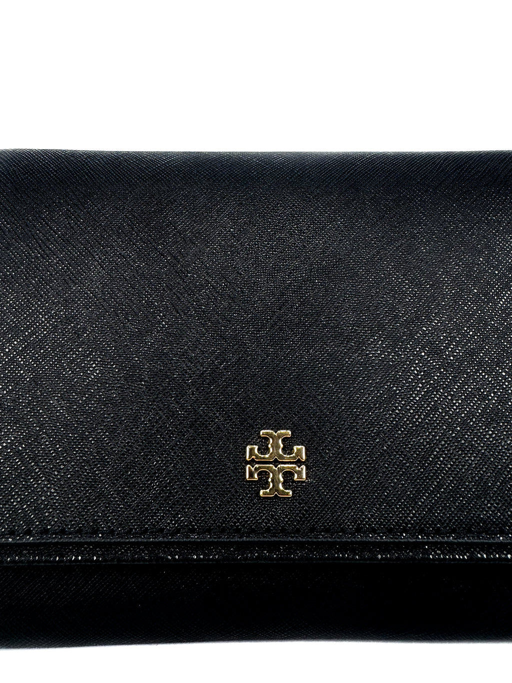 TORY BURCH - EMERSON CHAIN WALLET	BLACK /001