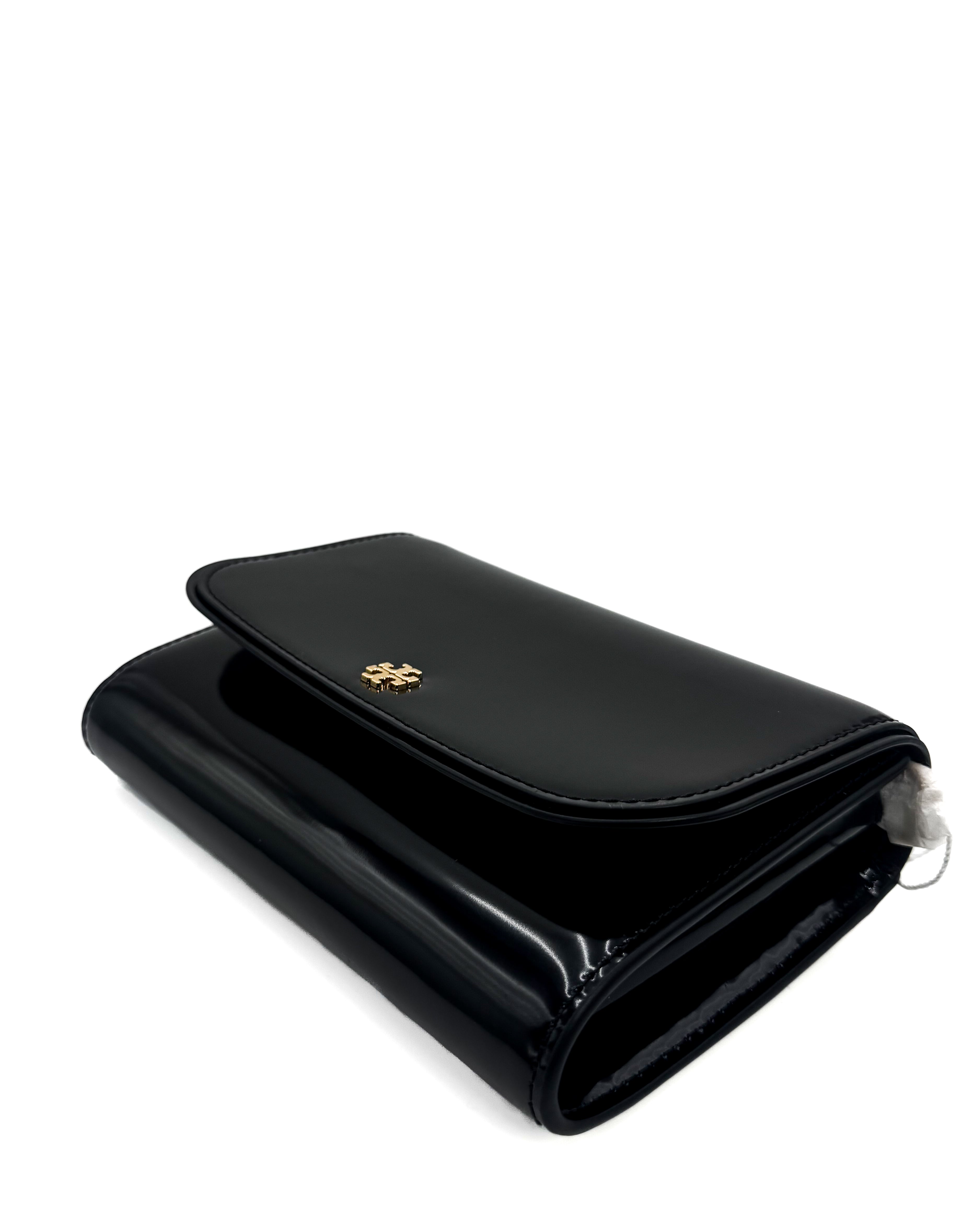 TORY BURCH - EMERSON SMOOTH CHAIN WALLET BLACK /001