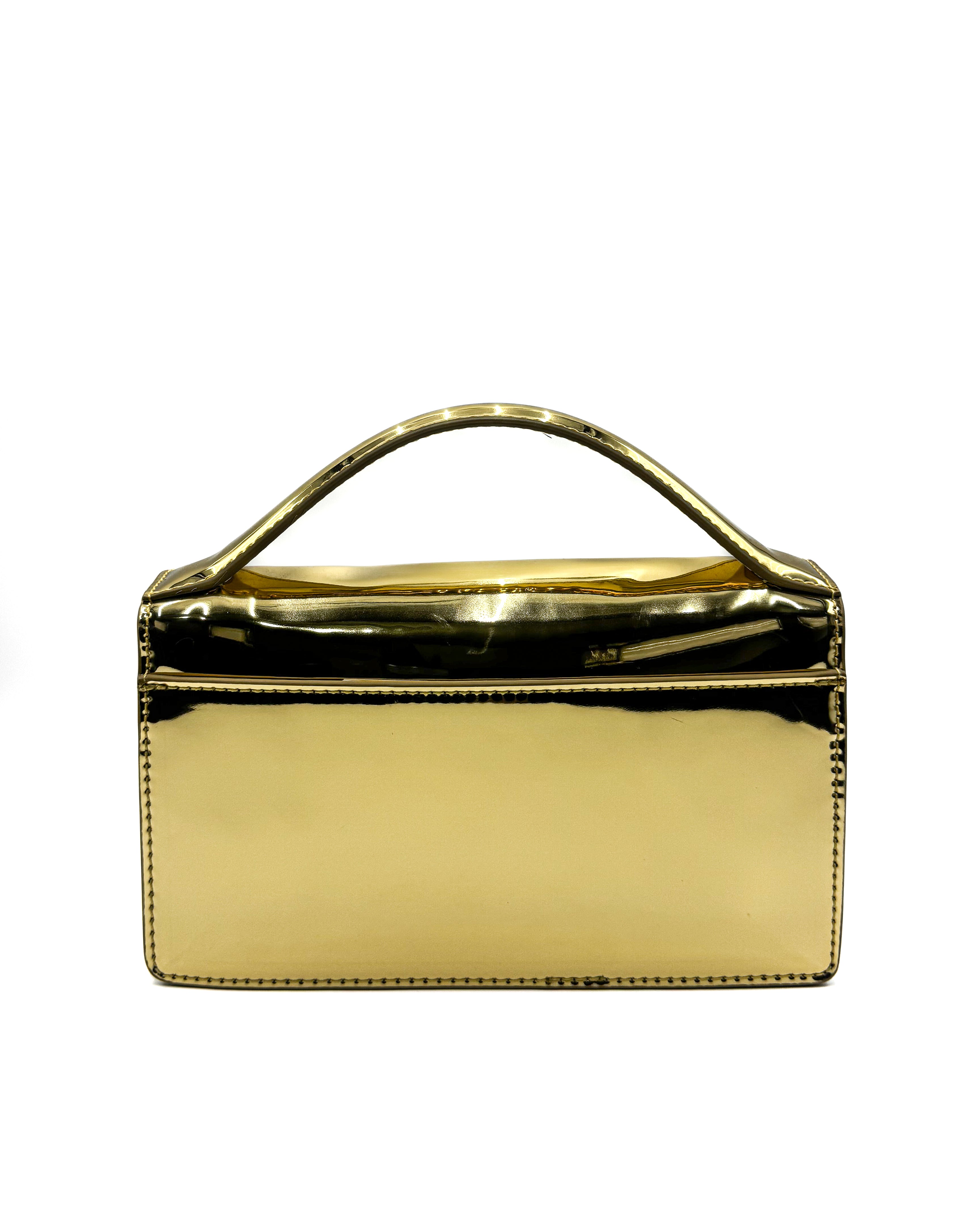 KURT GEIGER - SM BOND TOP HANDLE BAG GOLD