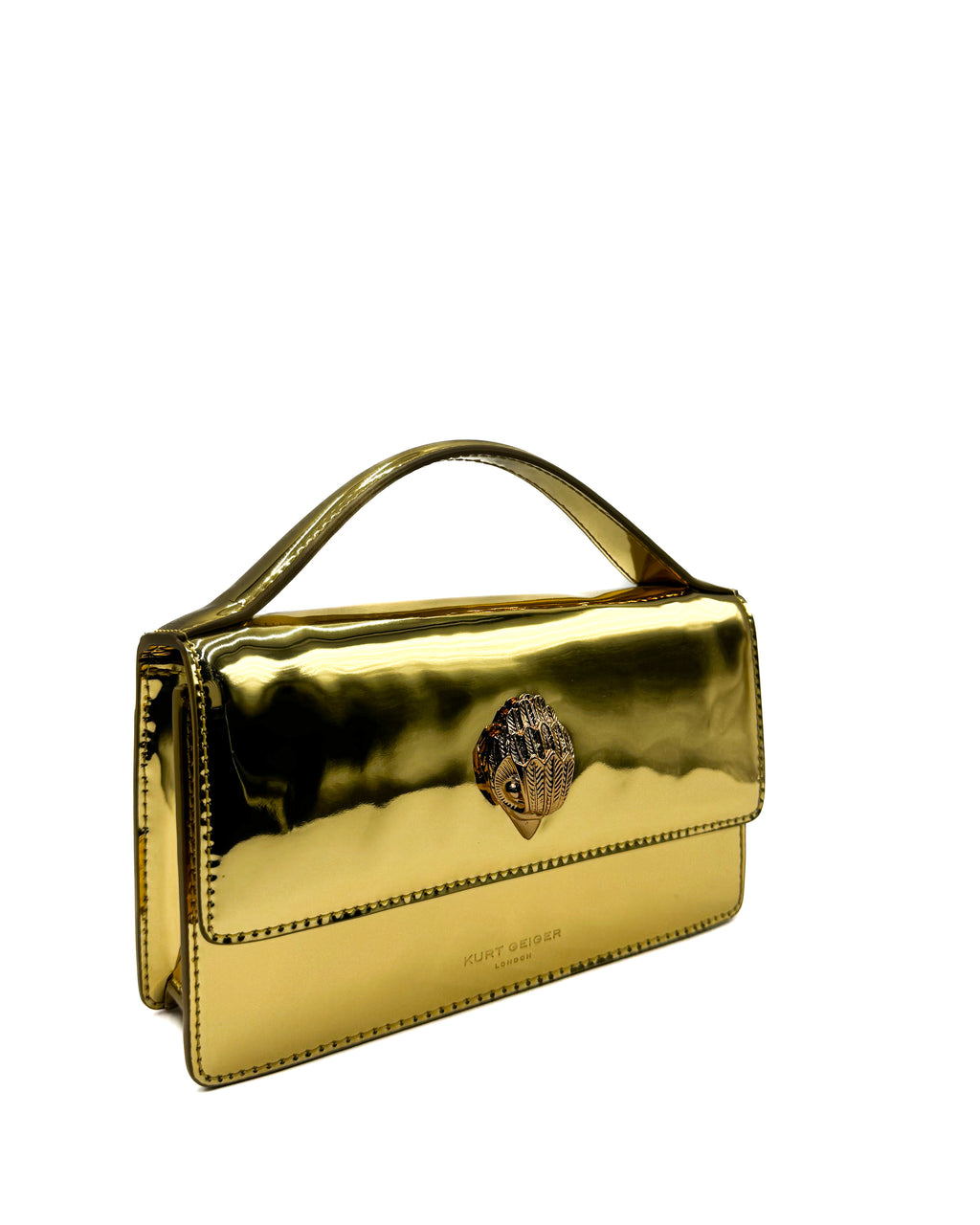KURT GEIGER - SM BOND TOP HANDLE BAG GOLD