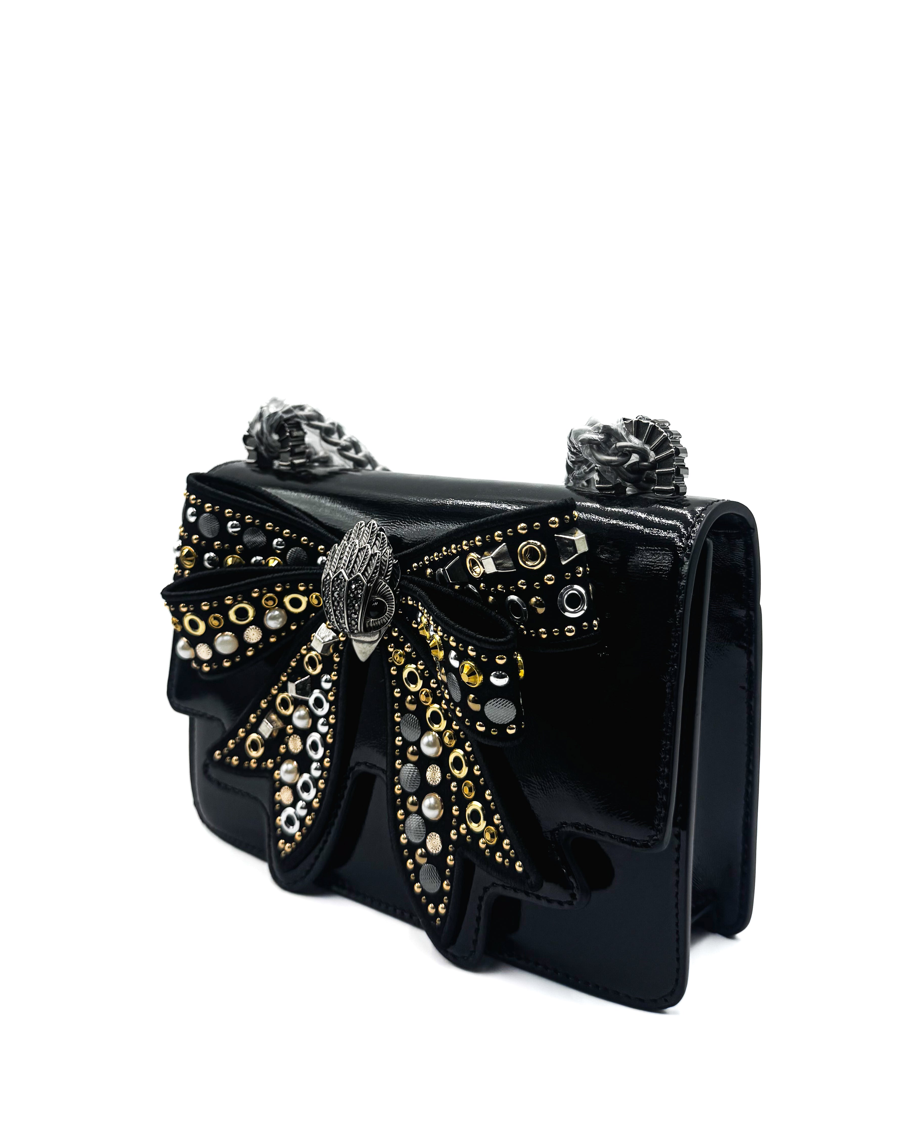 KURT GEIGER - BOW SMALL SHOREDITCH	BLACK/COMB