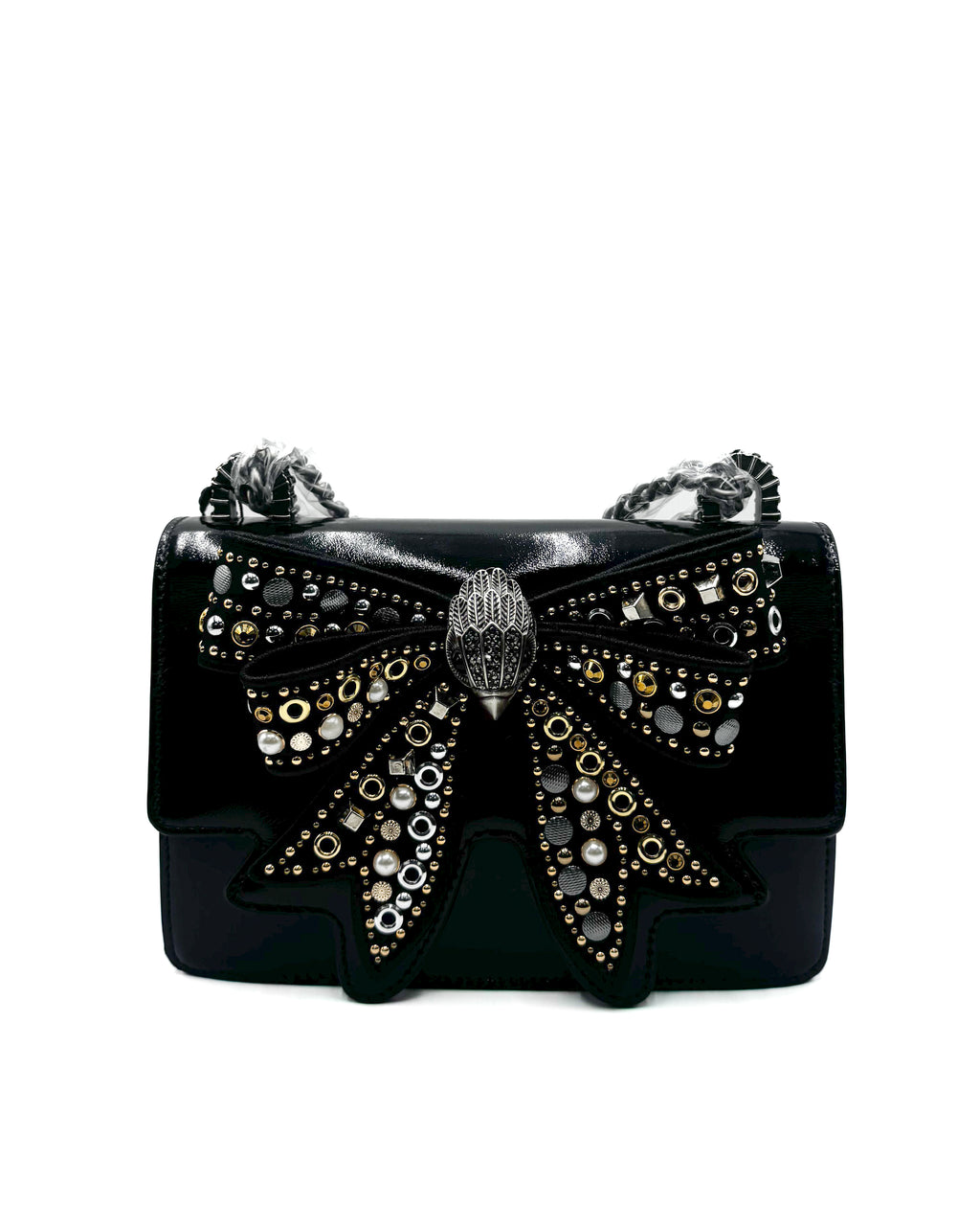 KURT GEIGER - BOW SMALL SHOREDITCH	BLACK/COMB