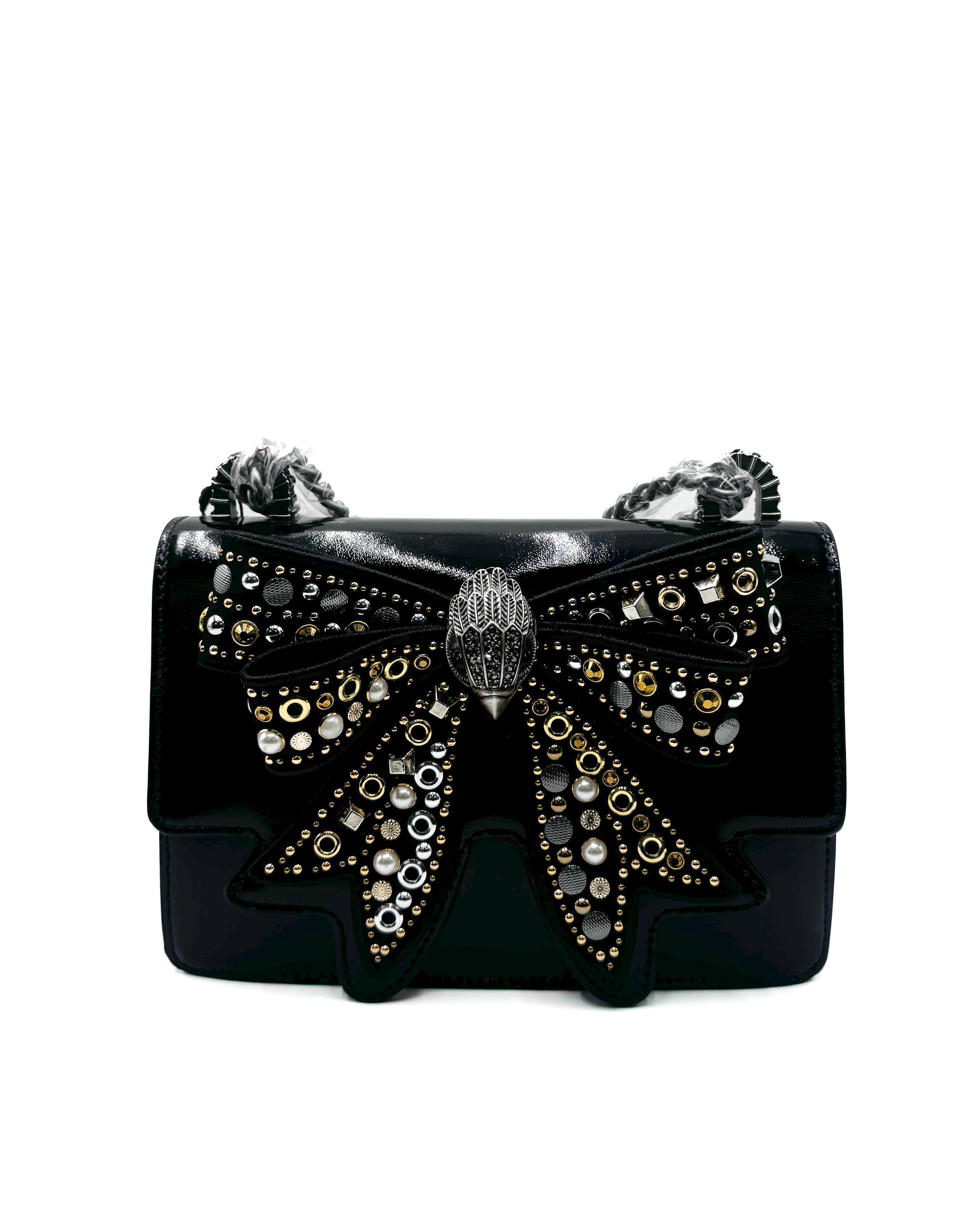 KURT GEIGER - BOW SMALL SHOREDITCH	BLACK/COMB