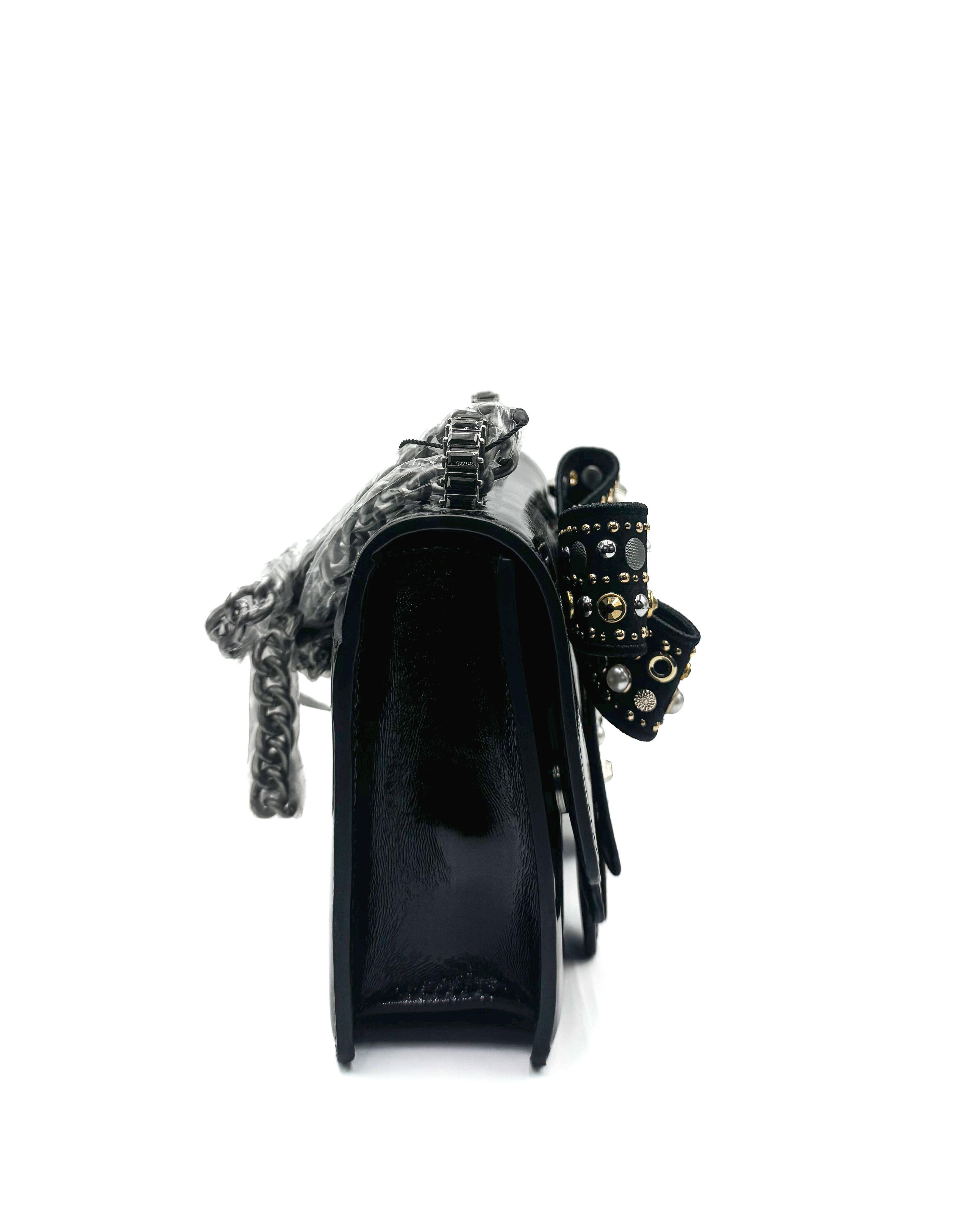 KURT GEIGER - BOW SMALL SHOREDITCH	BLACK/COMB