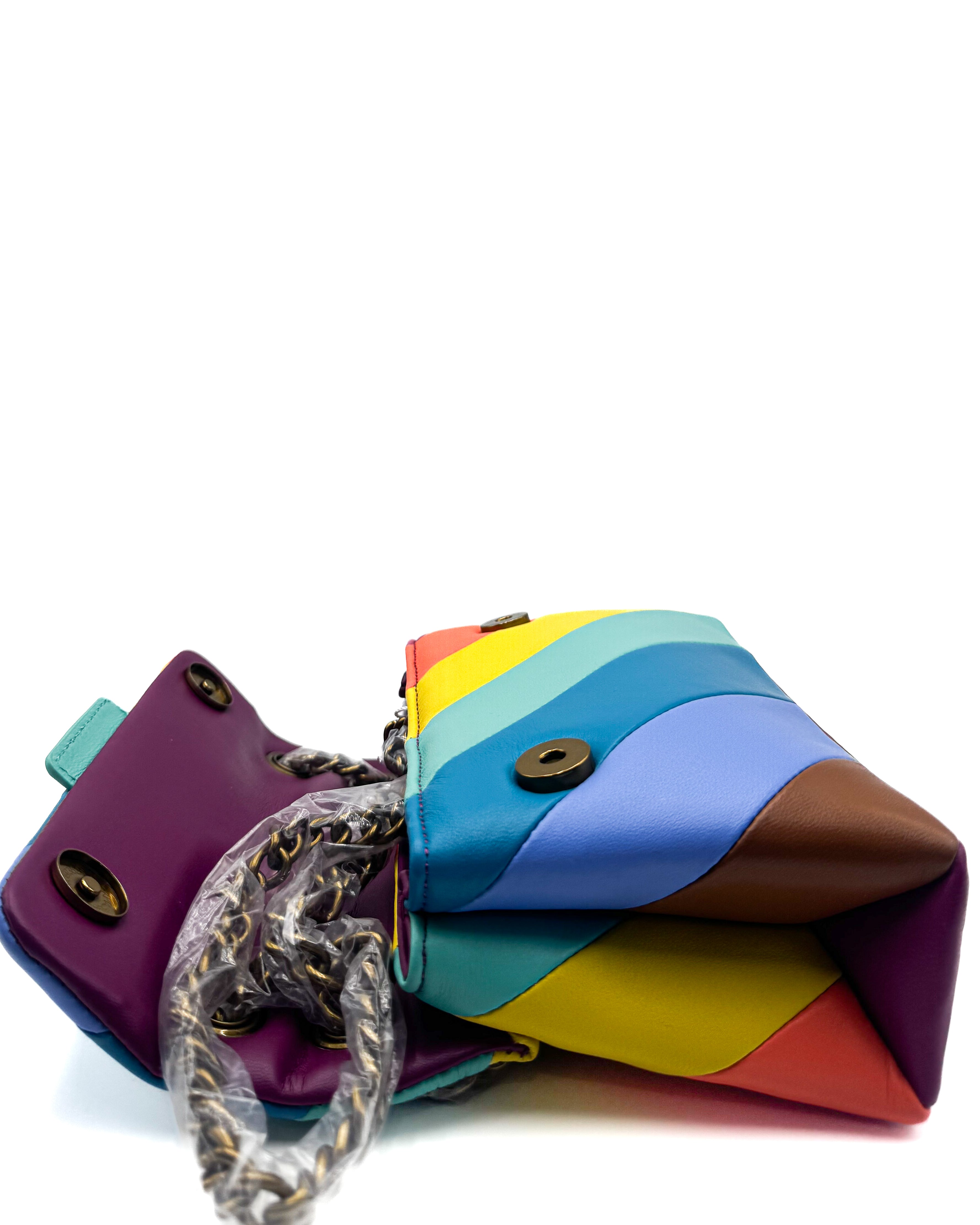 KURT GEIGER - LEATHER MINI KENSINGTON LEATHER MULTI