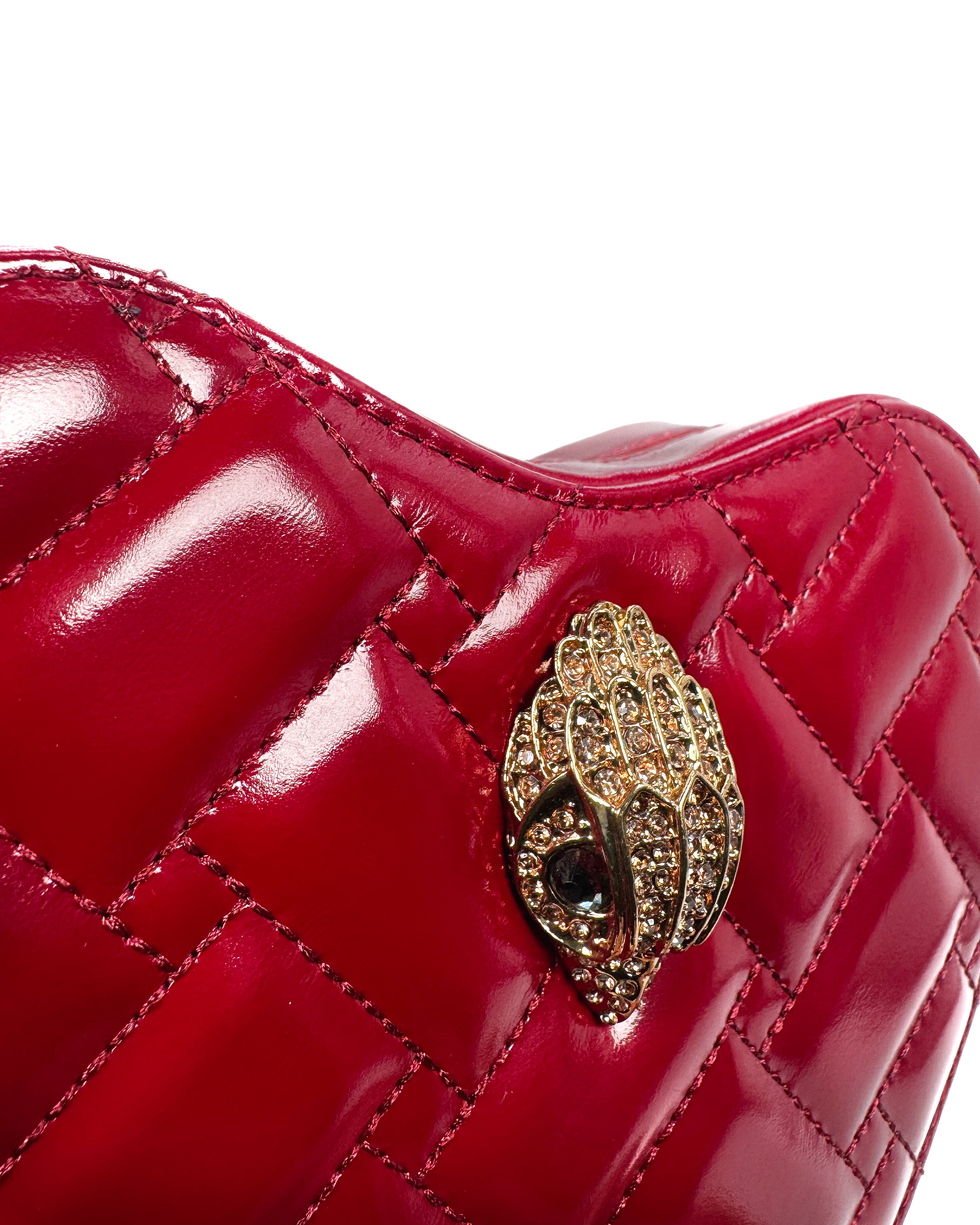 KURT GEIGER - KENSINGTON HEART BAG RED
