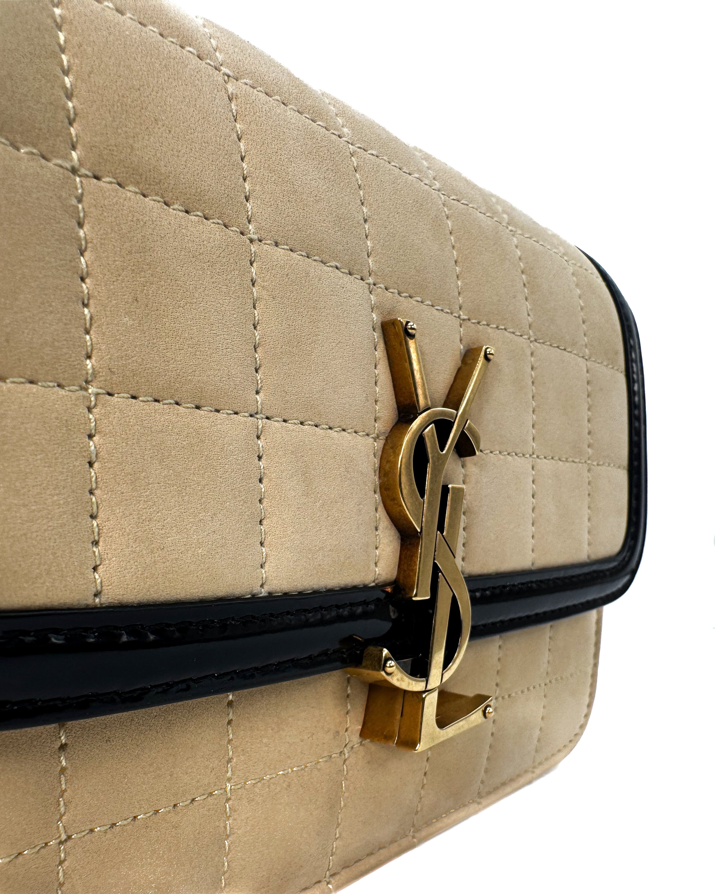 YVES SAINT LAURENT - BAG MNG S SOLF R SMALL BURRO/NERO