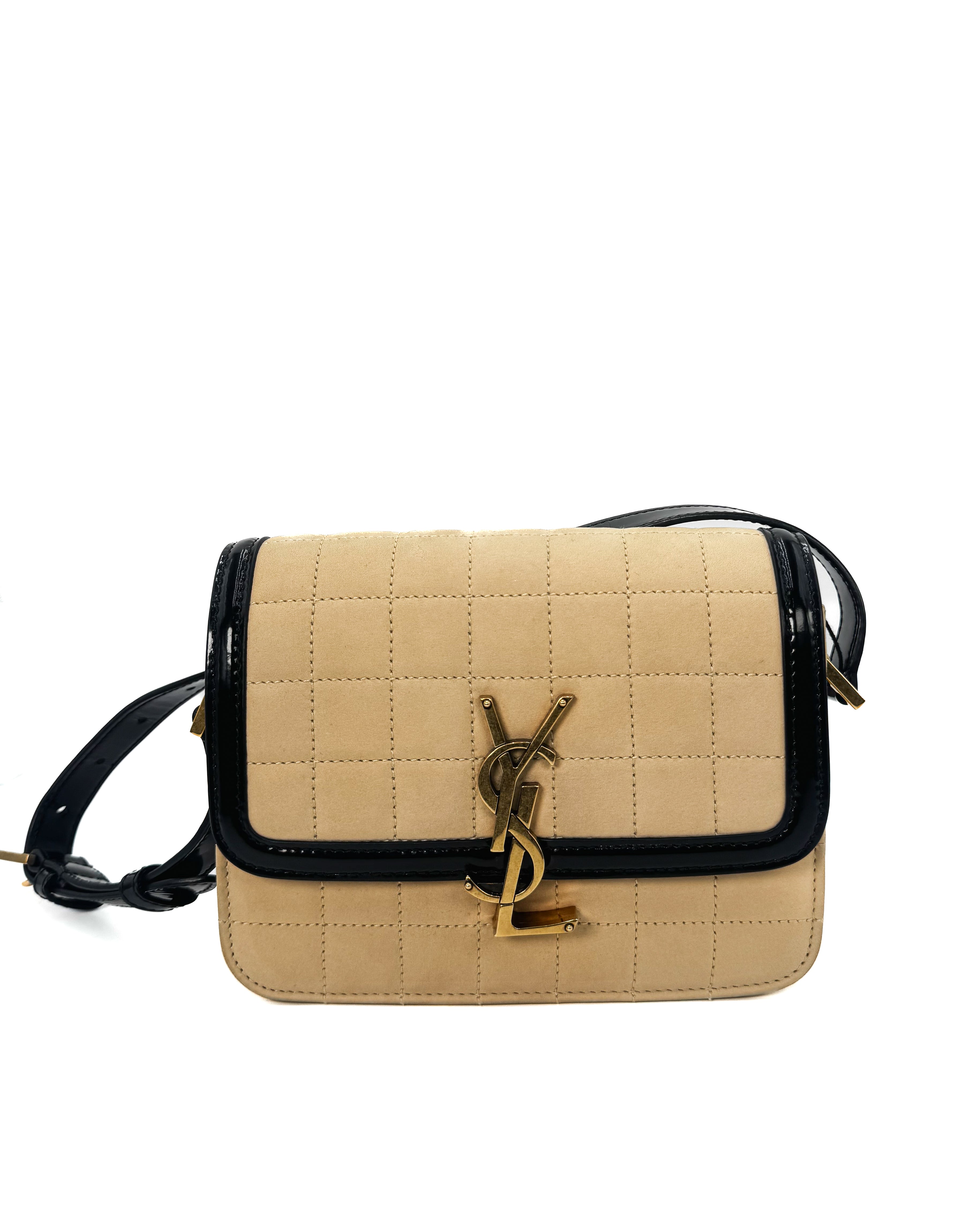 YVES SAINT LAURENT - BAG MNG S SOLF R SMALL BURRO/NERO