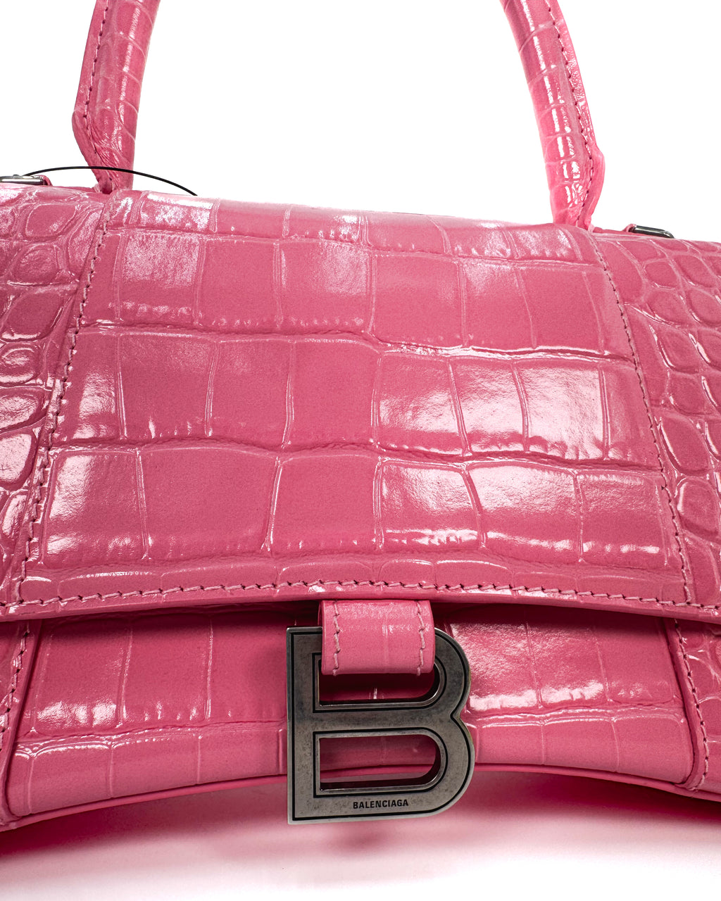BALENCIAGA - HOURGLASS WALLET ON CHAIN PINK