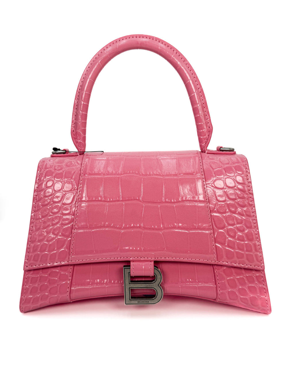 BALENCIAGA - HOURGLASS WALLET ON CHAIN PINK