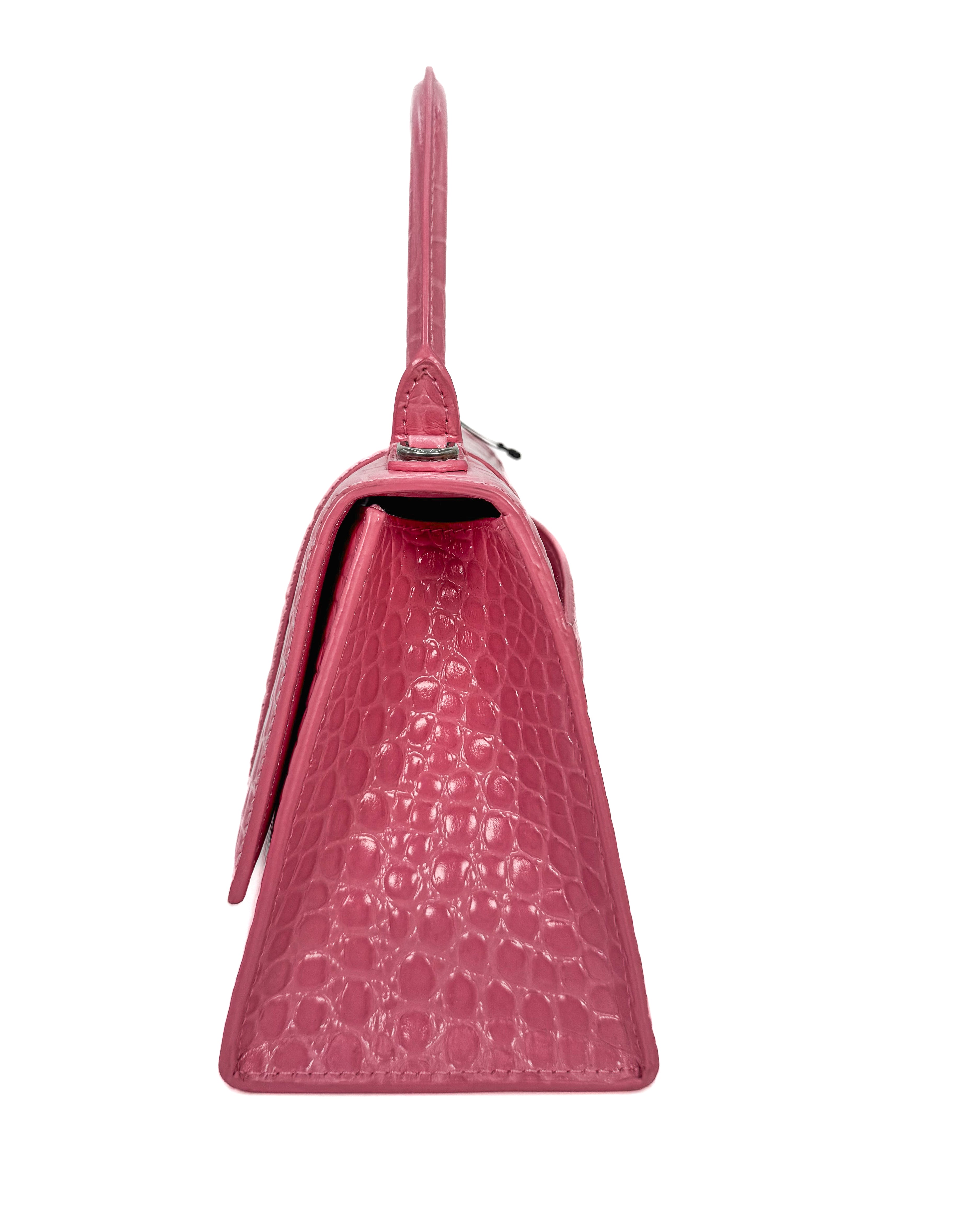 BALENCIAGA - HOURGLASS WALLET ON CHAIN PINK
