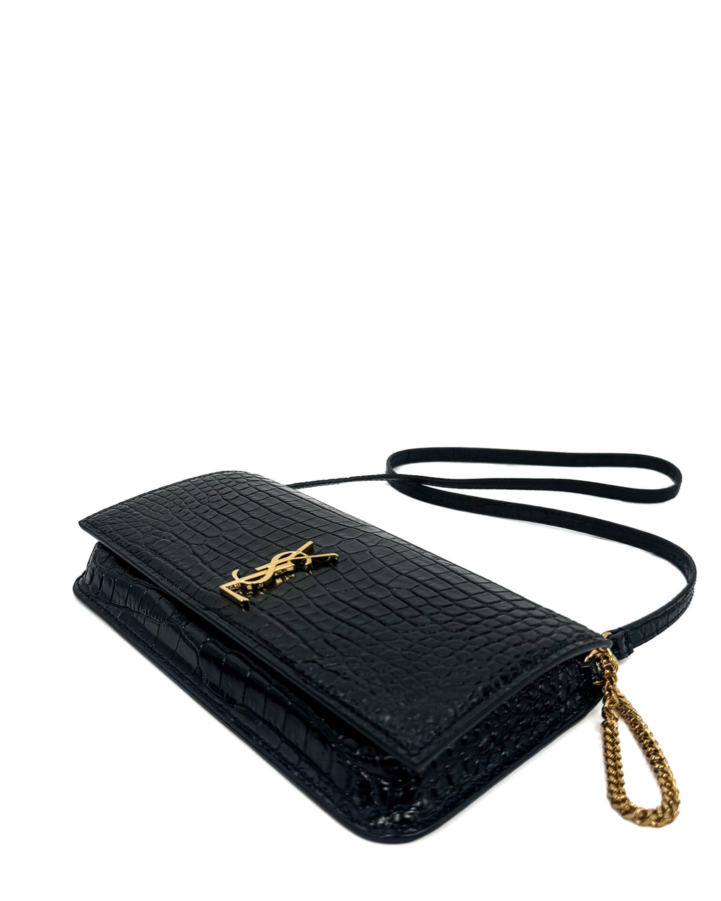 YVES SAINT LAURENT - CASSANDRE WALLET BLACK
