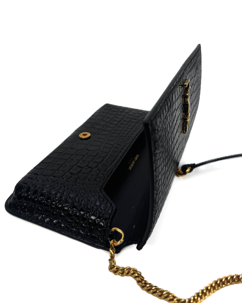 YVES SAINT LAURENT - CASSANDRE WALLET BLACK