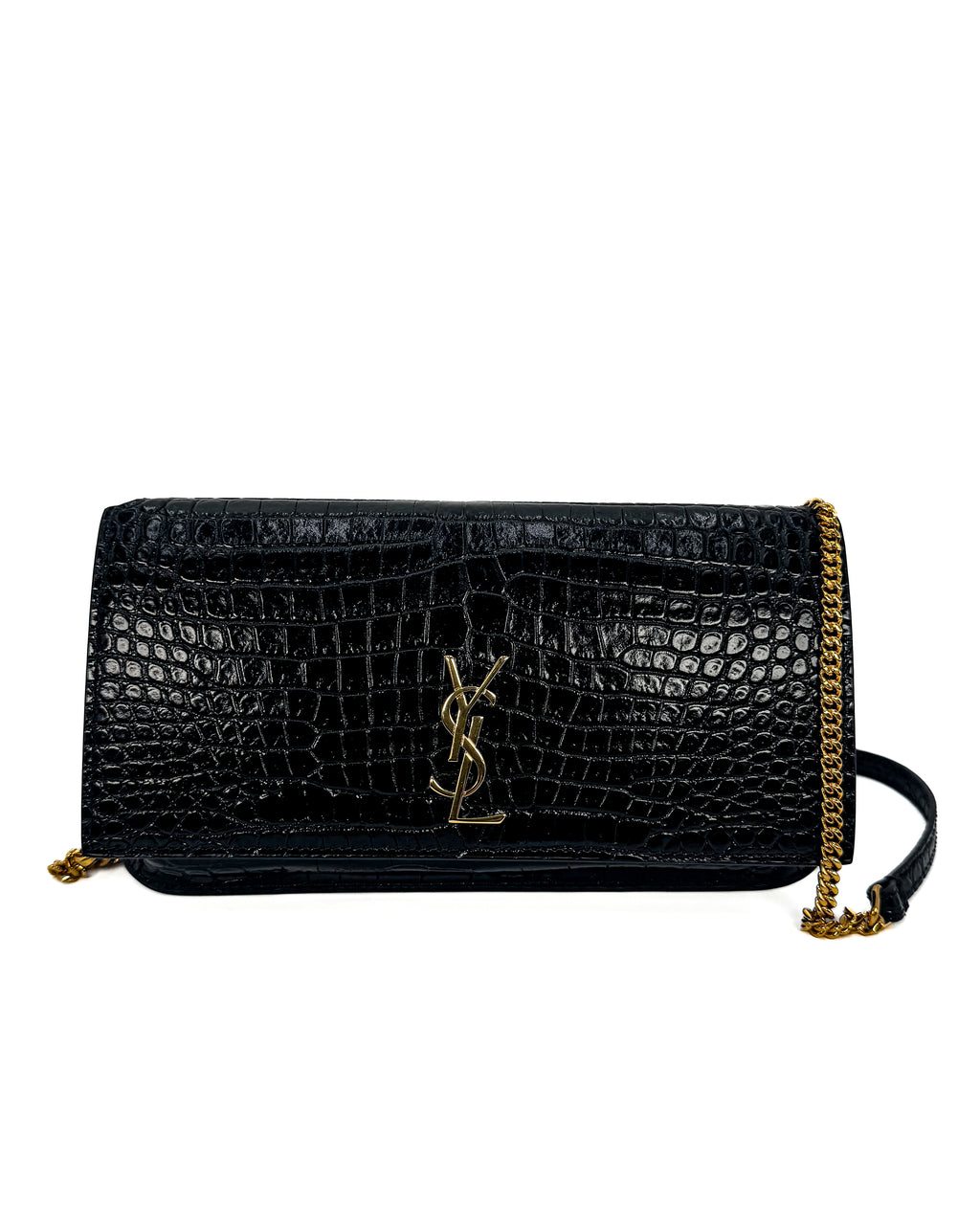 YVES SAINT LAURENT - CASSANDRE WALLET BLACK