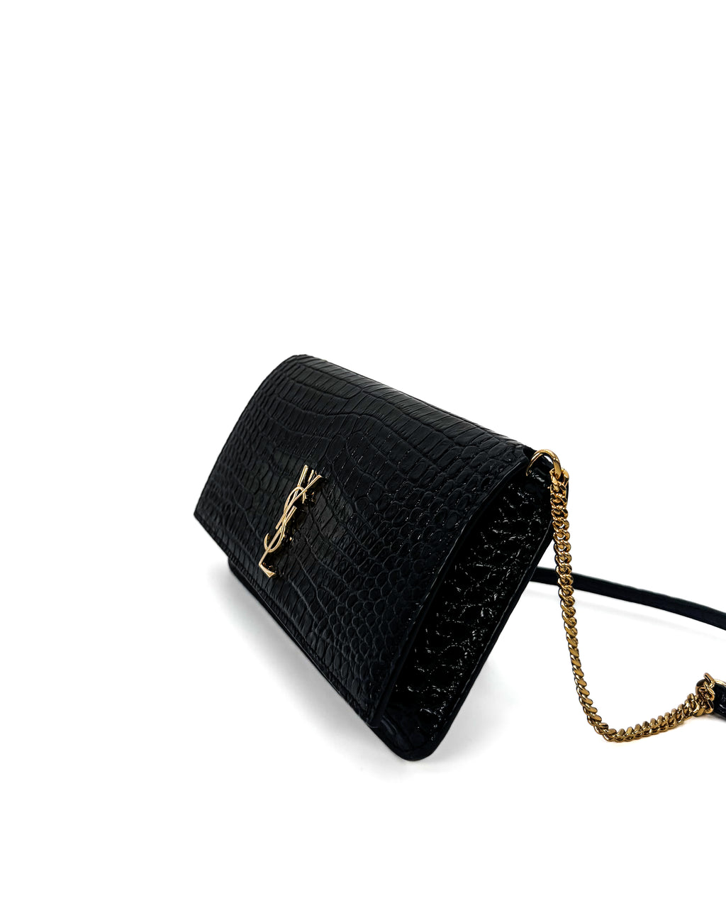 YVES SAINT LAURENT - CASSANDRE WALLET BLACK