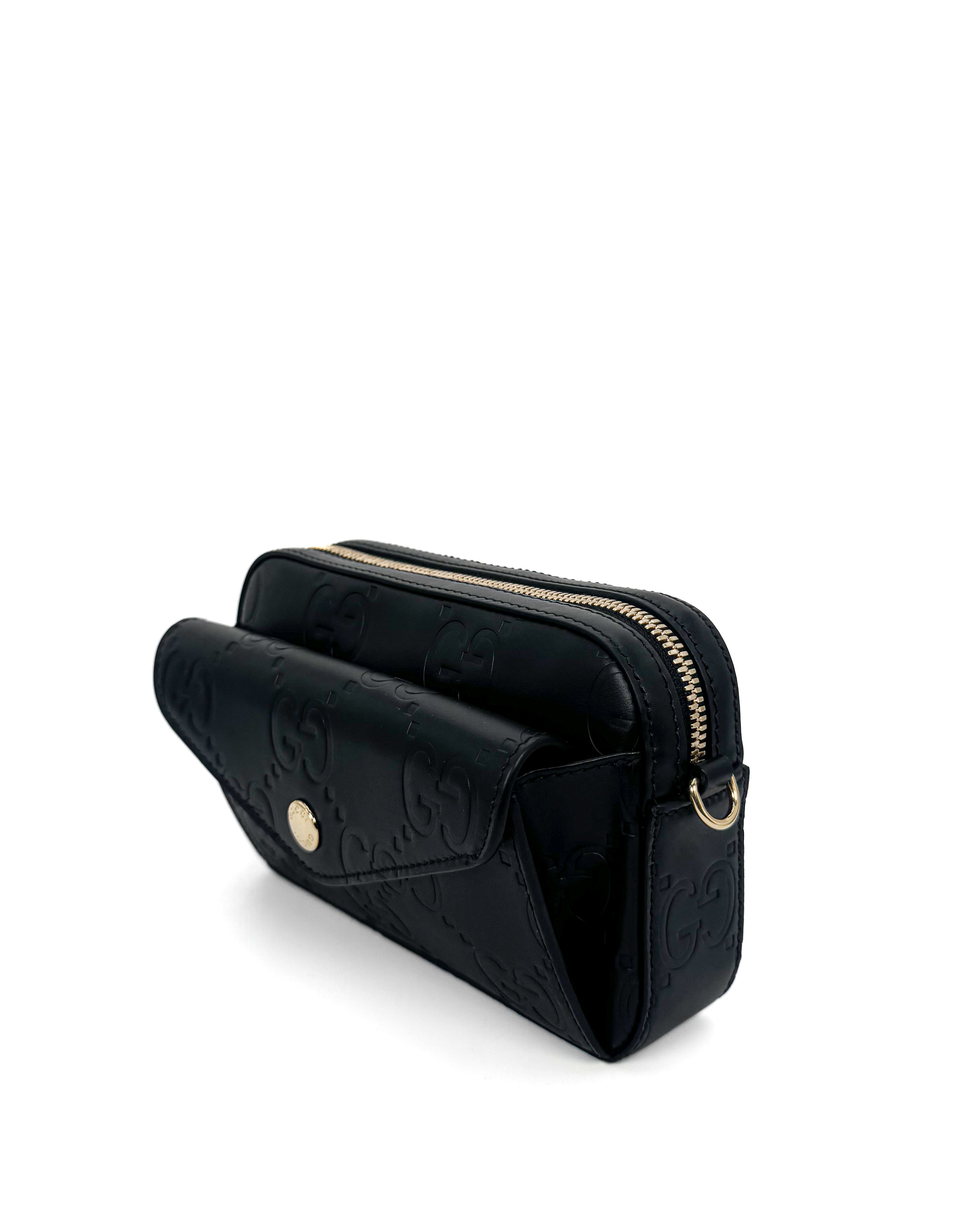 GUCCI - GG SUPER MINI SHOULDER BAD BLACK