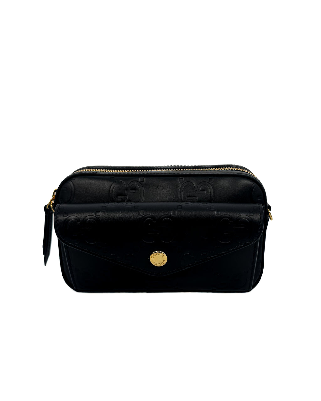GUCCI - GG SUPER MINI SHOULDER BAD BLACK