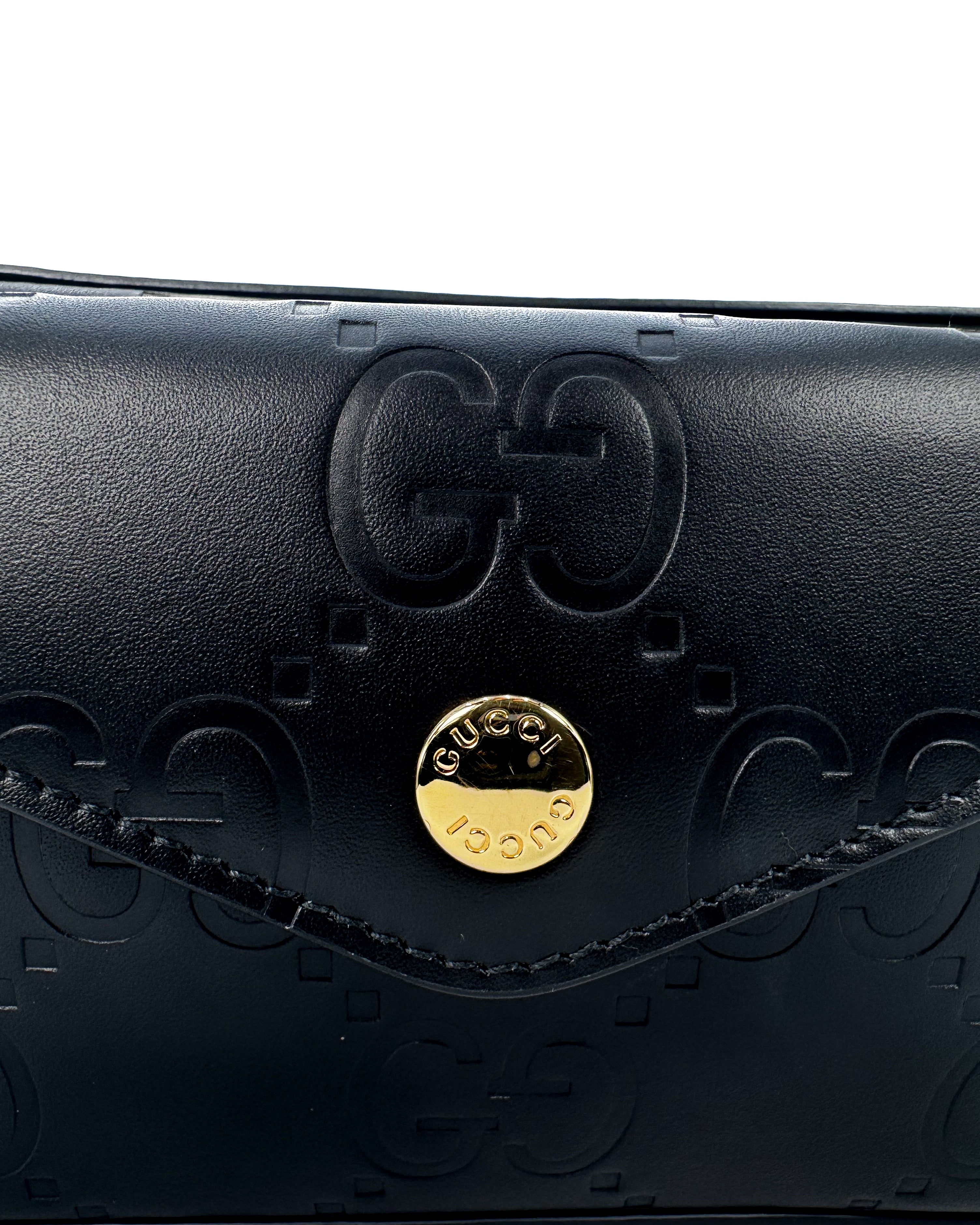 GUCCI - GG SUPER MINI SHOULDER BAD BLACK